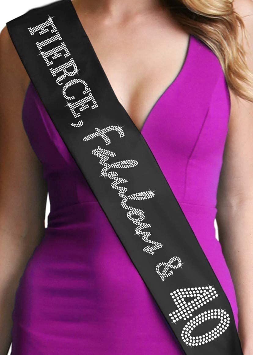 40th Birthday Sash for Women - Elegant Satin 40th Birthday Decorations & Gifts - Perfect for Birthday Parties, Milestone Celebrations & Photo Props