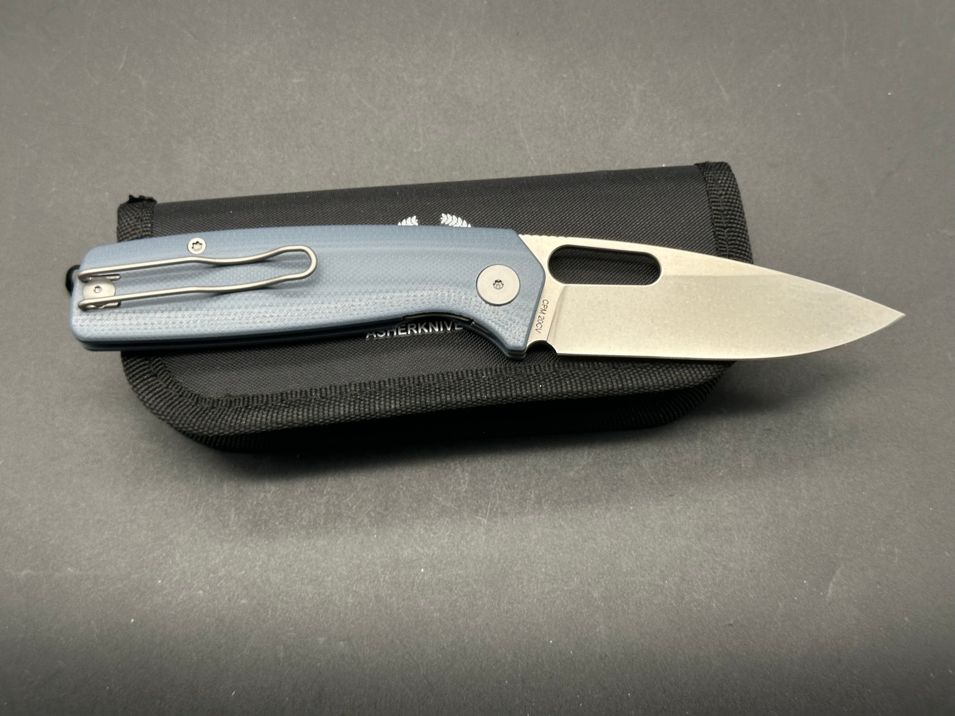Asher Spiro G10 Folding Knife - 3.2