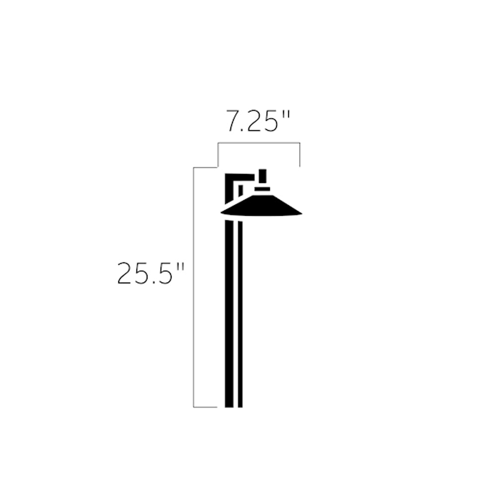 4.3W 294 Lumens LED Outdoor Path Light - Warm White 2700K - Centennial Brass Finish - Perfect for Garden, Walkway, and Landscape Lighting