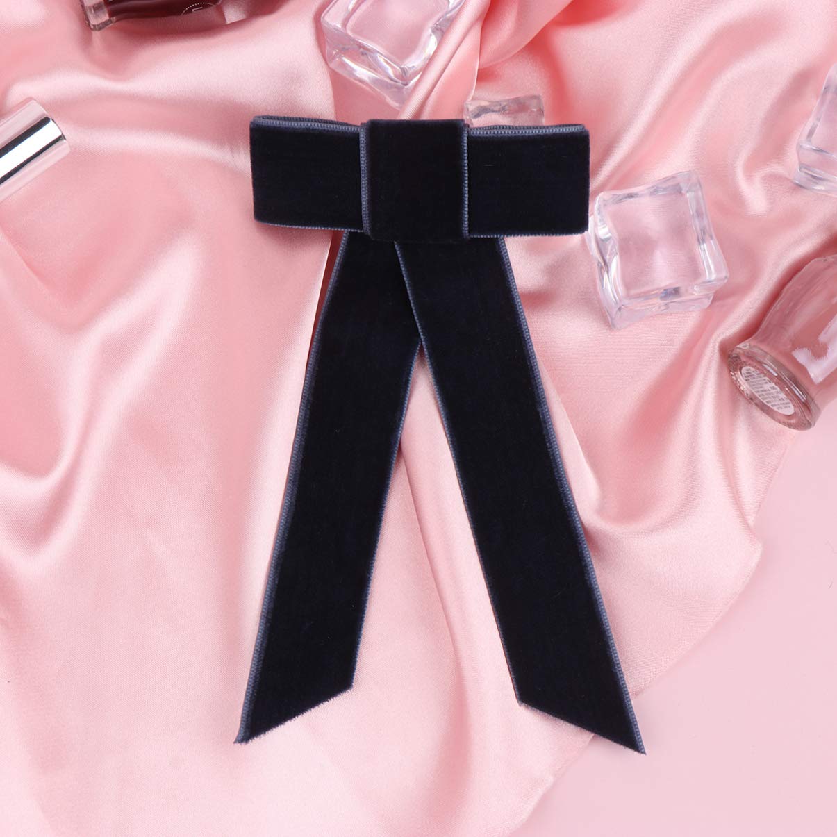 Lurrose Large Hair Bow Clips for Women & Girls - Blue French Barrettes, Spring Hairpins & Bowknot Headdress | Perfect for Weddings, Parties, School & Daily Fashion Accessories