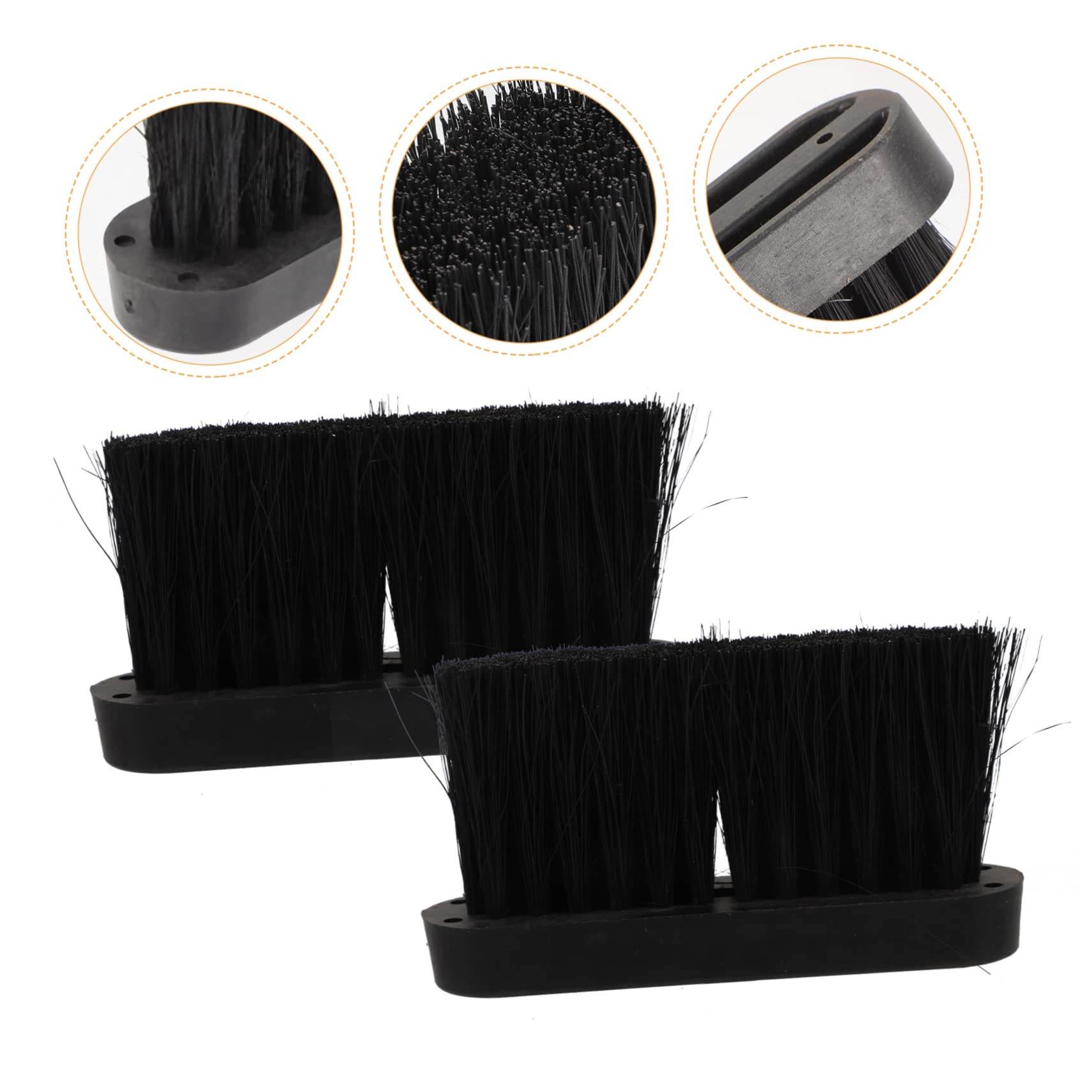 Garneck 2-Pack Bench Duster Replacement Heads - Fireplace & Kitchen Cleaning Brush Set - Durable Cleaning Accessories for Bench, Furniture & Household Surfaces - Perfect for Fireplace Maintenance & Kitchen Deep Cleaning