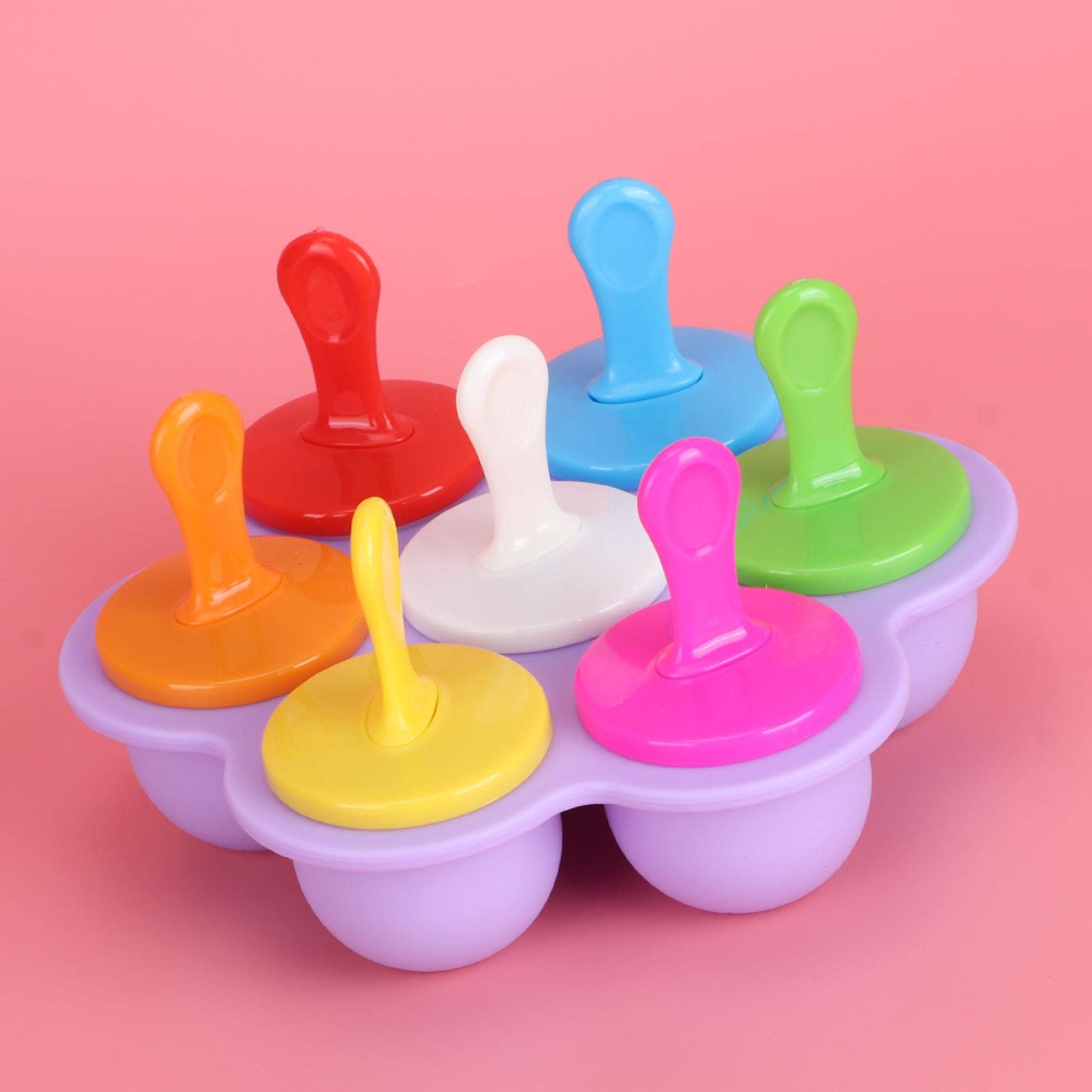 Silicone Ice Cream Molds for Kids - Purple Sicle Molds for Homemade Frozen Treats | Perfect for Birthday Parties, Summer Snacks & DIY Desserts