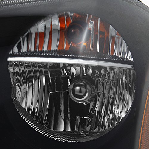AKKON Replacement Black Smoke Headlights for Dodge Magnum - Driver & Passenger Side Headlamp Pair (OE Style) - Perfect for Night Driving & Car Customization