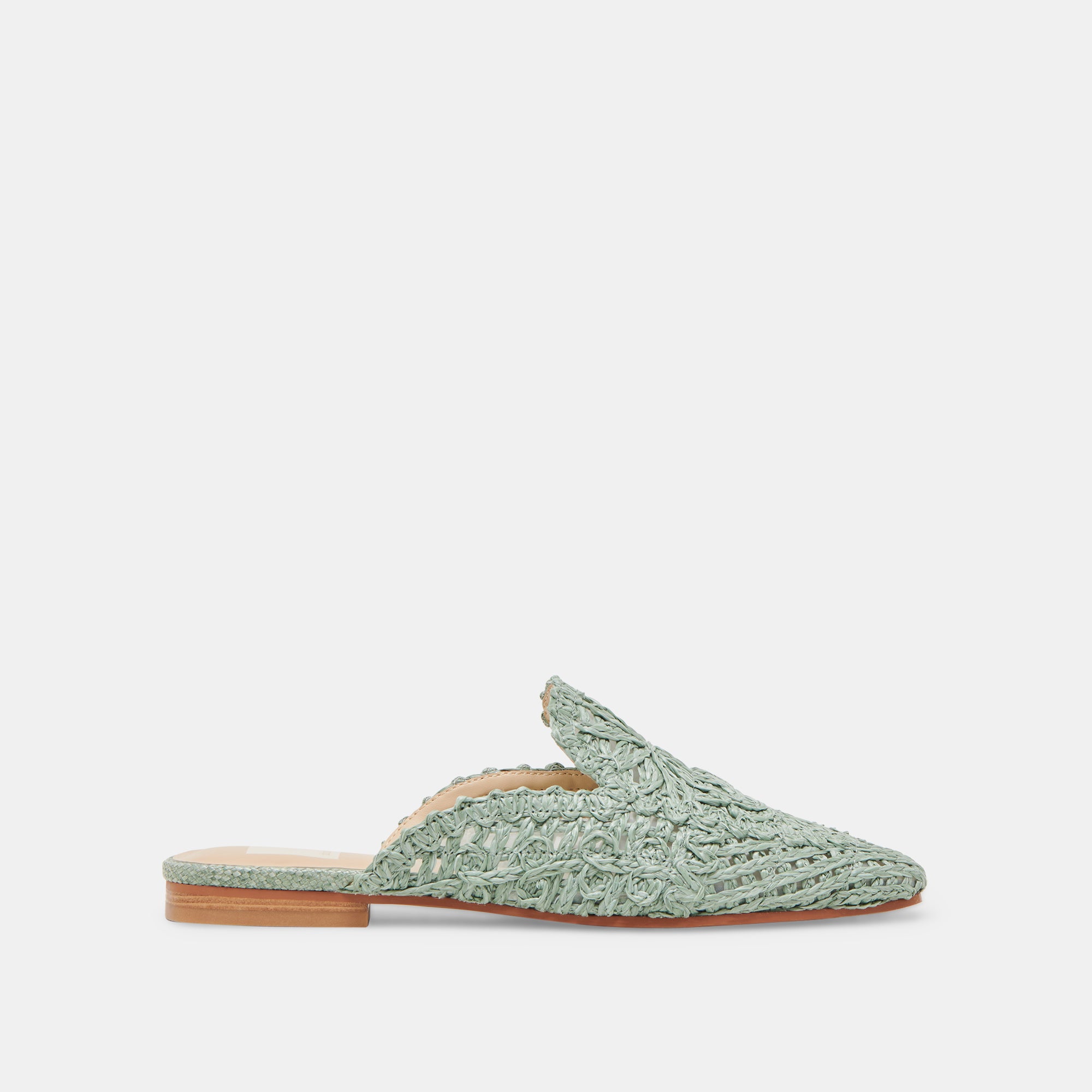 DIYA FLATS LIGHT SAGE MACRAME - Bohemian Style Women's Flat Shoes for Casual Wear, Outdoor Walking and Summer Fashion