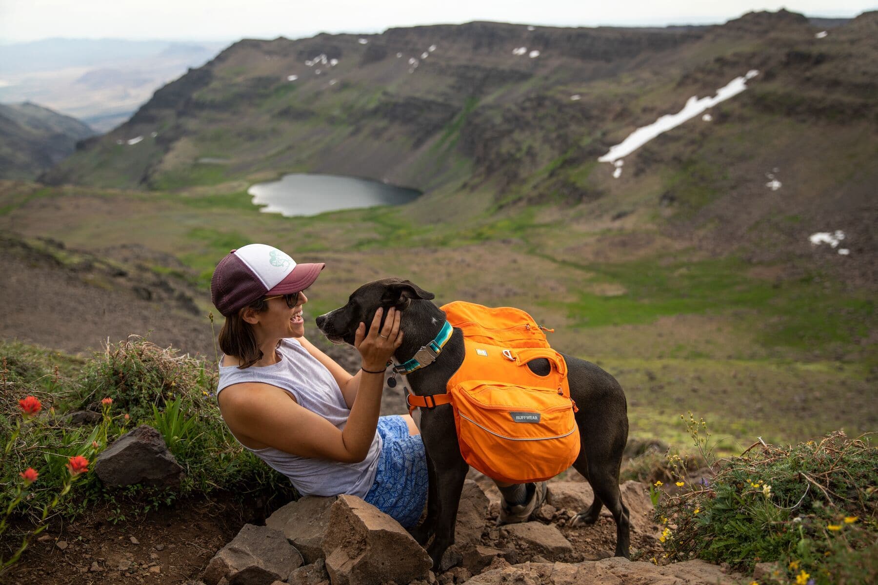 Ruffwear Top Rope® Dog Collar - Blue Dusk Color, Adjustable & Durable Pet Collar for Hiking, Running & Outdoor Adventures