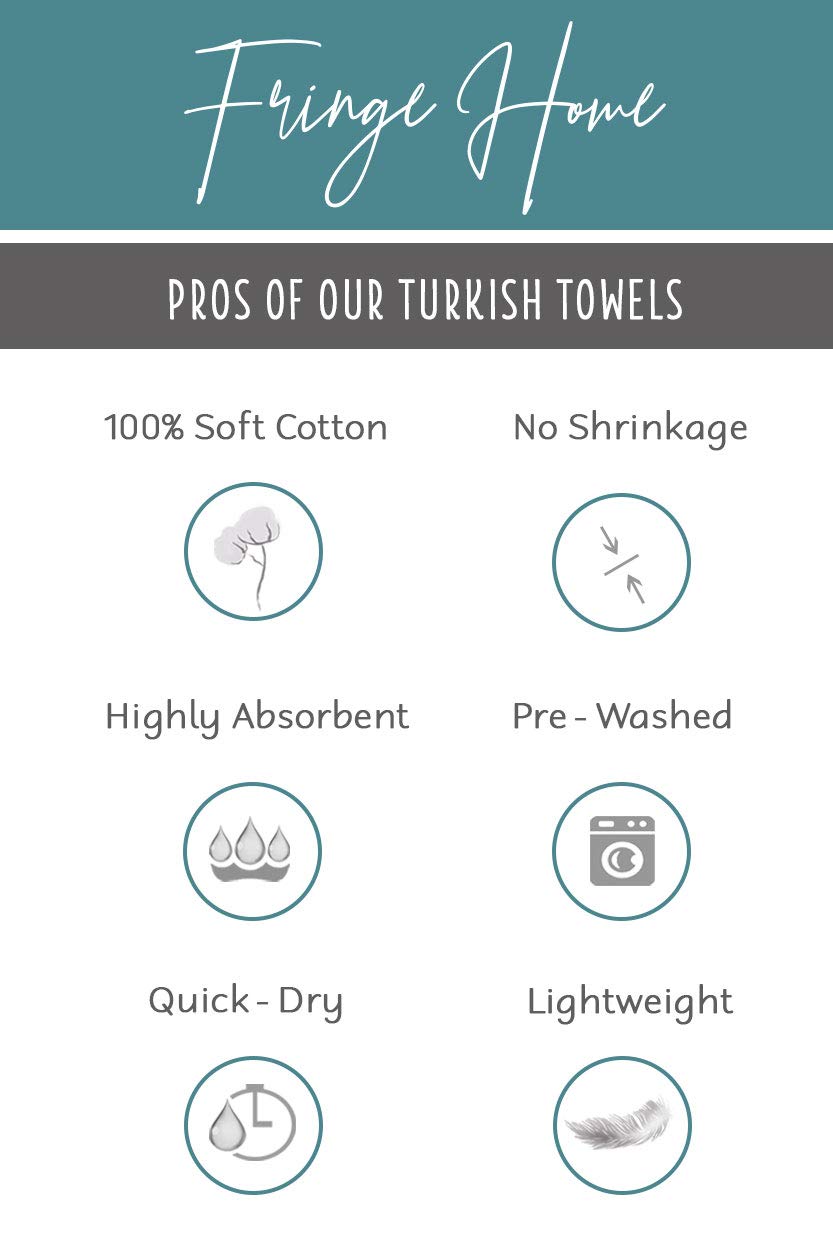 Premium 100% Cotton Turkish Peshtemal Towel - Vintage Grey Bath & Beach Towel for Travel, Spa, Yoga, and Poolside Relaxation
