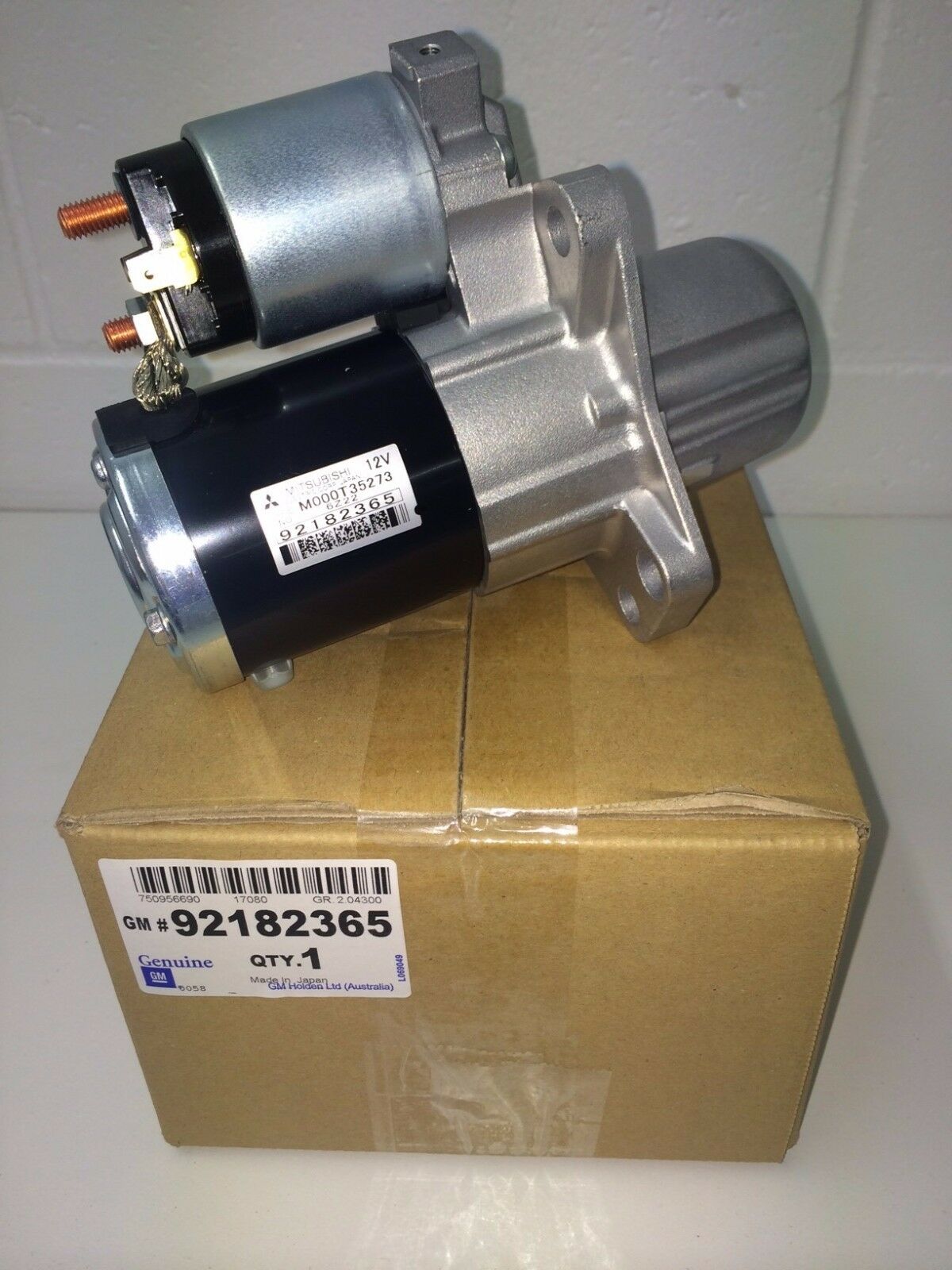 Genuine Holden V6 ALLOYTECH Starter Motor 92182365 - Compatible with VZ & WL Models - Perfect for Engine Repairs & Replacements