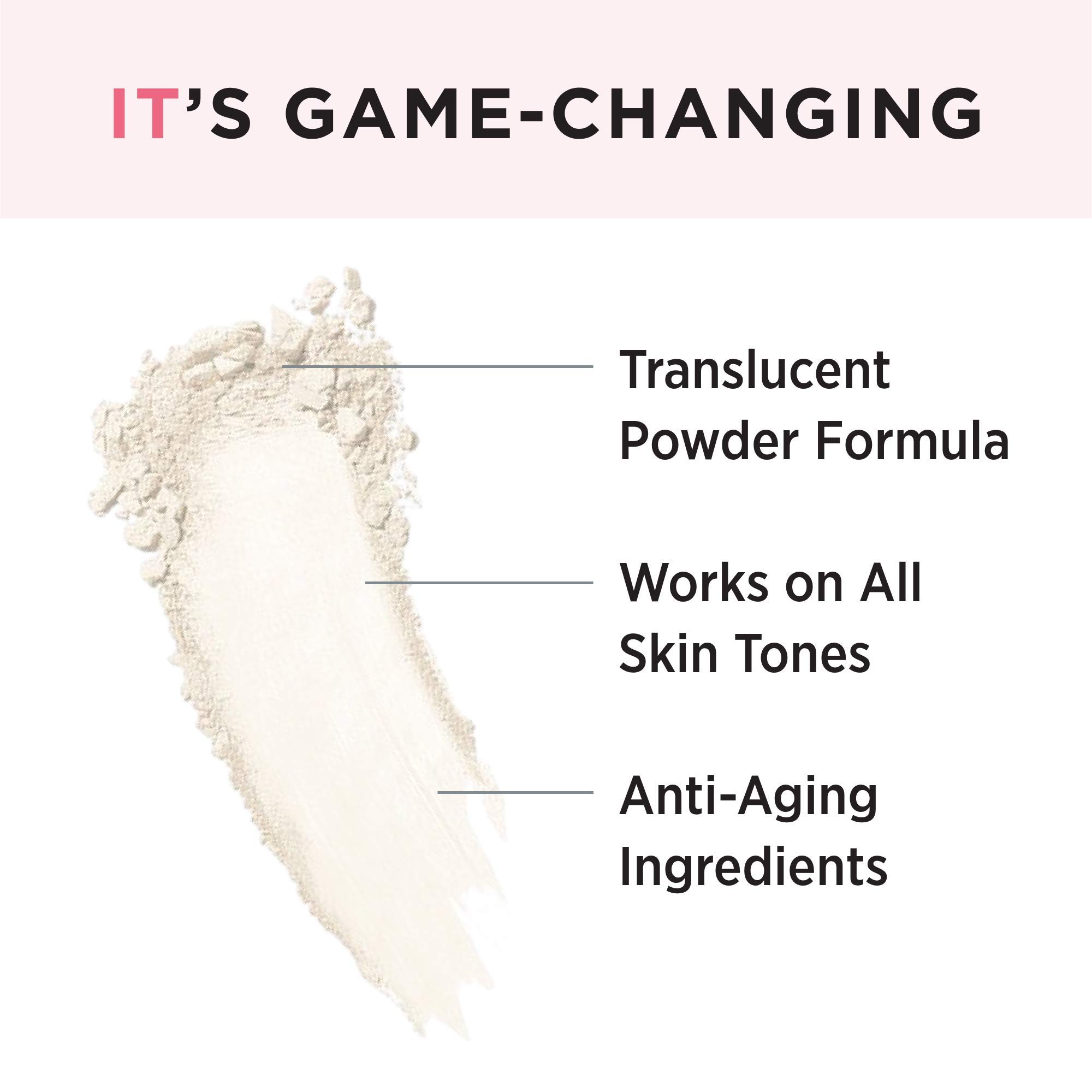 IT Cosmetics Bye Bye Pores Loose Setting Powder - Translucent Blurring Face Powder with Peptides, Silk & Collagen for All Skin Tones | Pore Minimizing Makeup for Flawless Finish | Perfect for Daily Wear, Photo Shoots & Special Occasions