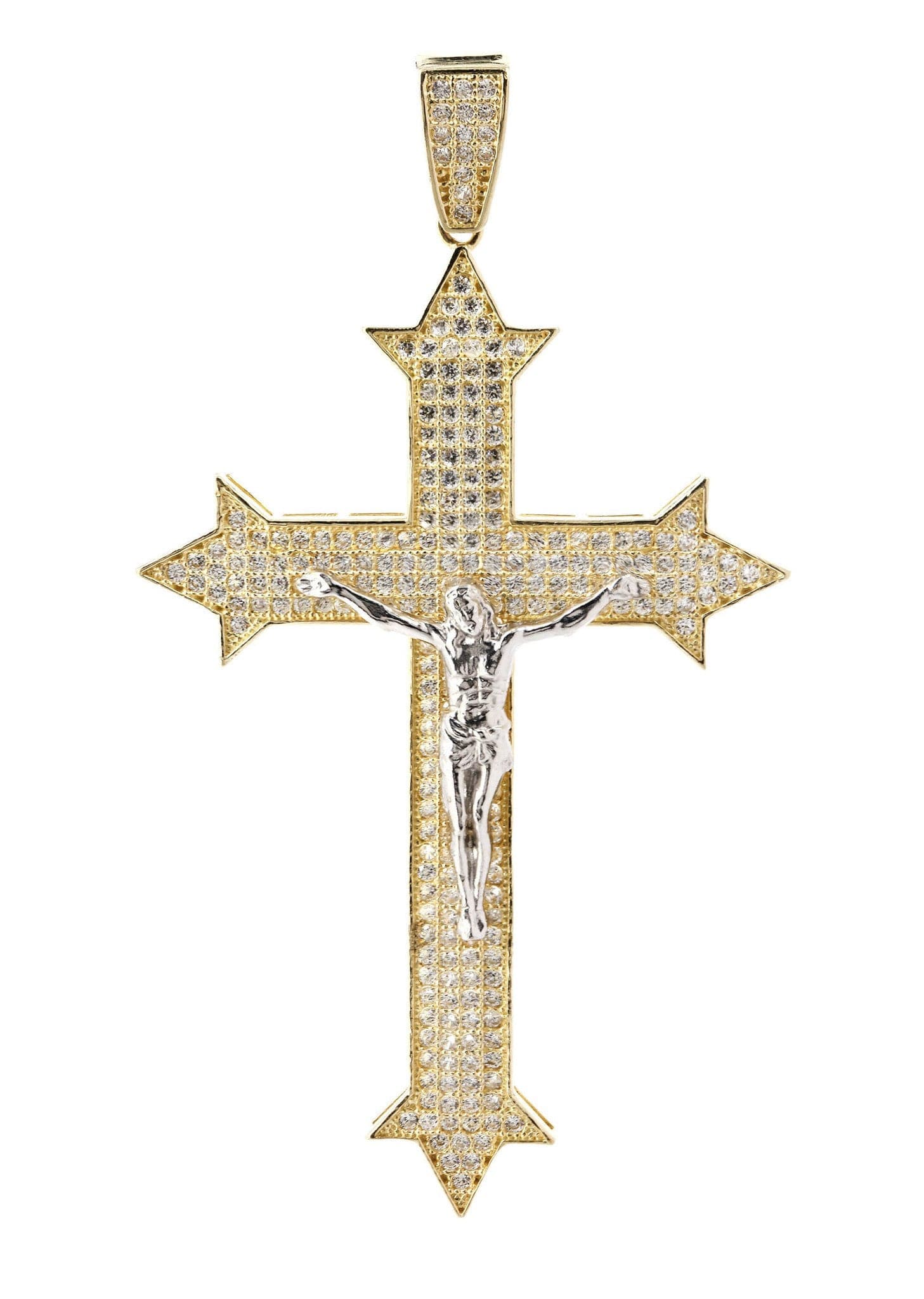 10K Gold Cross Pendant for Women & Men - 8.6 Grams Religious Jewelry - Perfect for Baptism, First Communion & Everyday Wear