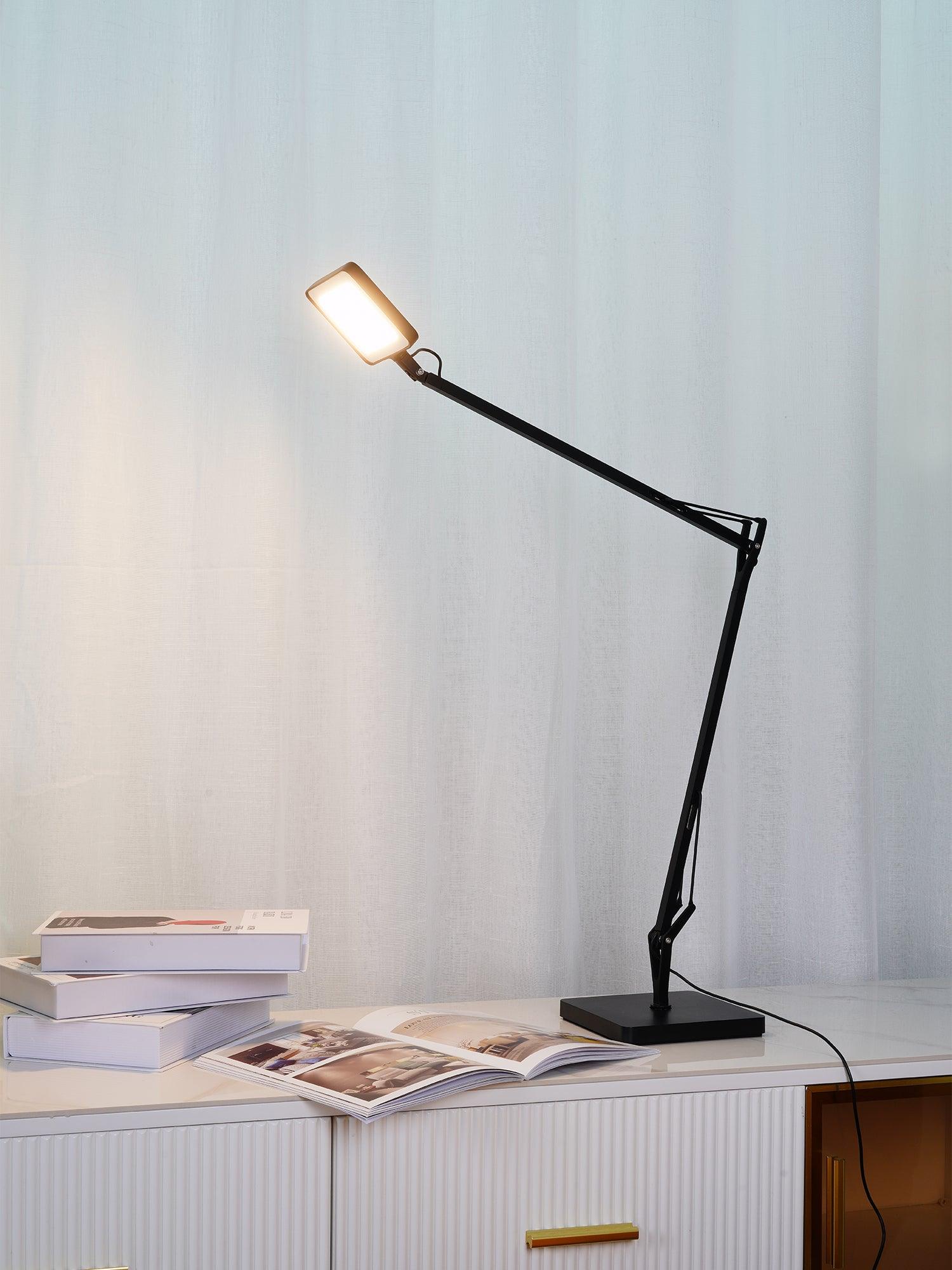 Kelvin Edge Table Lamp - Modern LED Desk Light with Adjustable Brightness for Home Office, Study, and Bedroom Reading