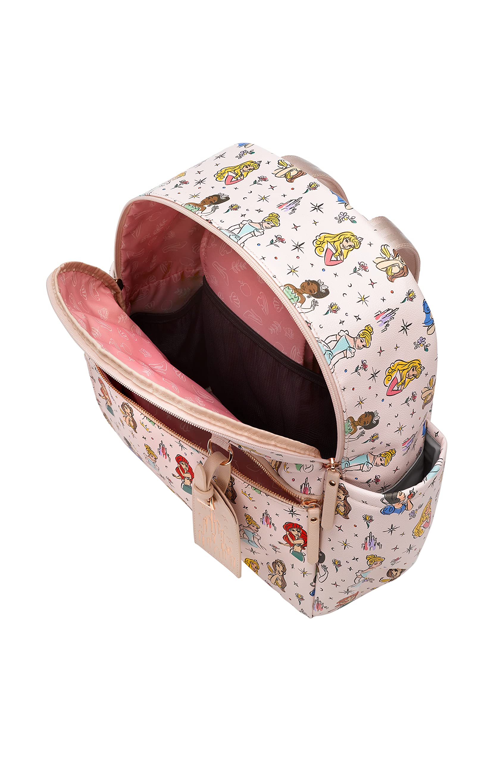 Petunia Pickle Bottom Ace Backpack - Stylish & Spacious Diaper Bag for Moms & Dads | Waterproof Baby Changing Backpack with Multiple Pockets | Perfect for Travel, Daycare & Family Outings | Disney Princess Collection