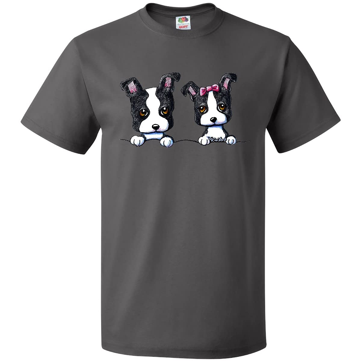Inktastic Boston Terriers Graphic T-Shirt for Men & Women - Soft Cotton Dark Apparel Tee - Perfect for Dog Lovers, Pet Owners & Boston Terrier Fans - Great for Casual Wear, Gifts & Everyday Outfits