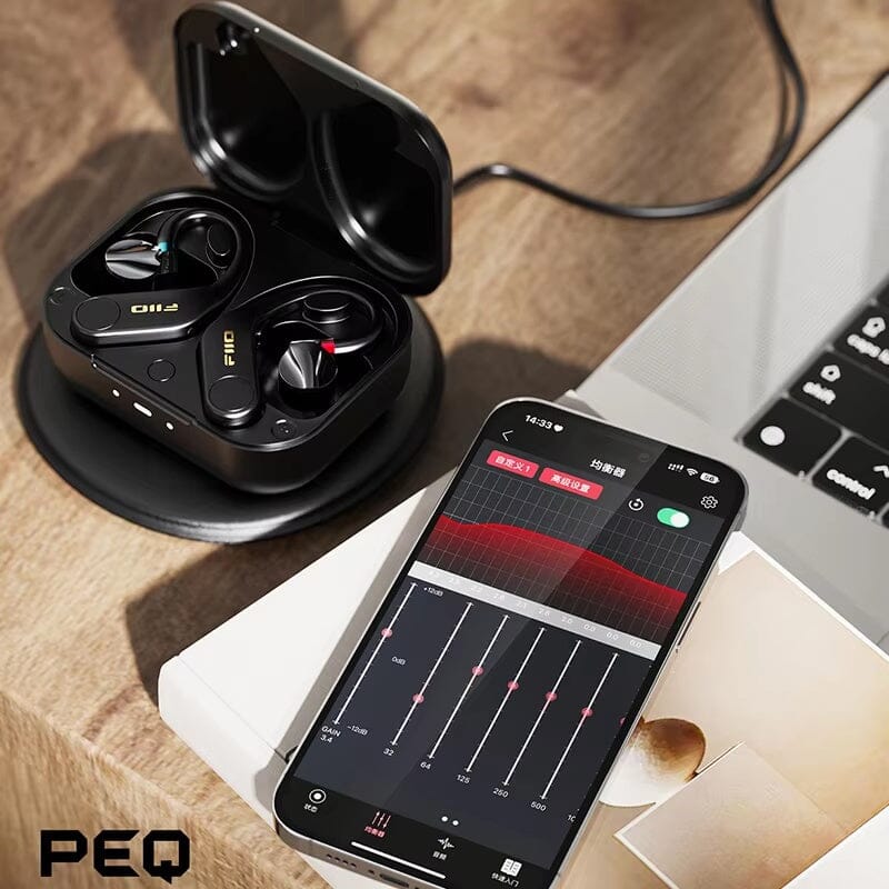 FiiO UTWS5 True Wireless Bluetooth Earbuds Hook Amplifier with High-Resolution Audio - Perfect for Gym, Running, Travel & Commuting