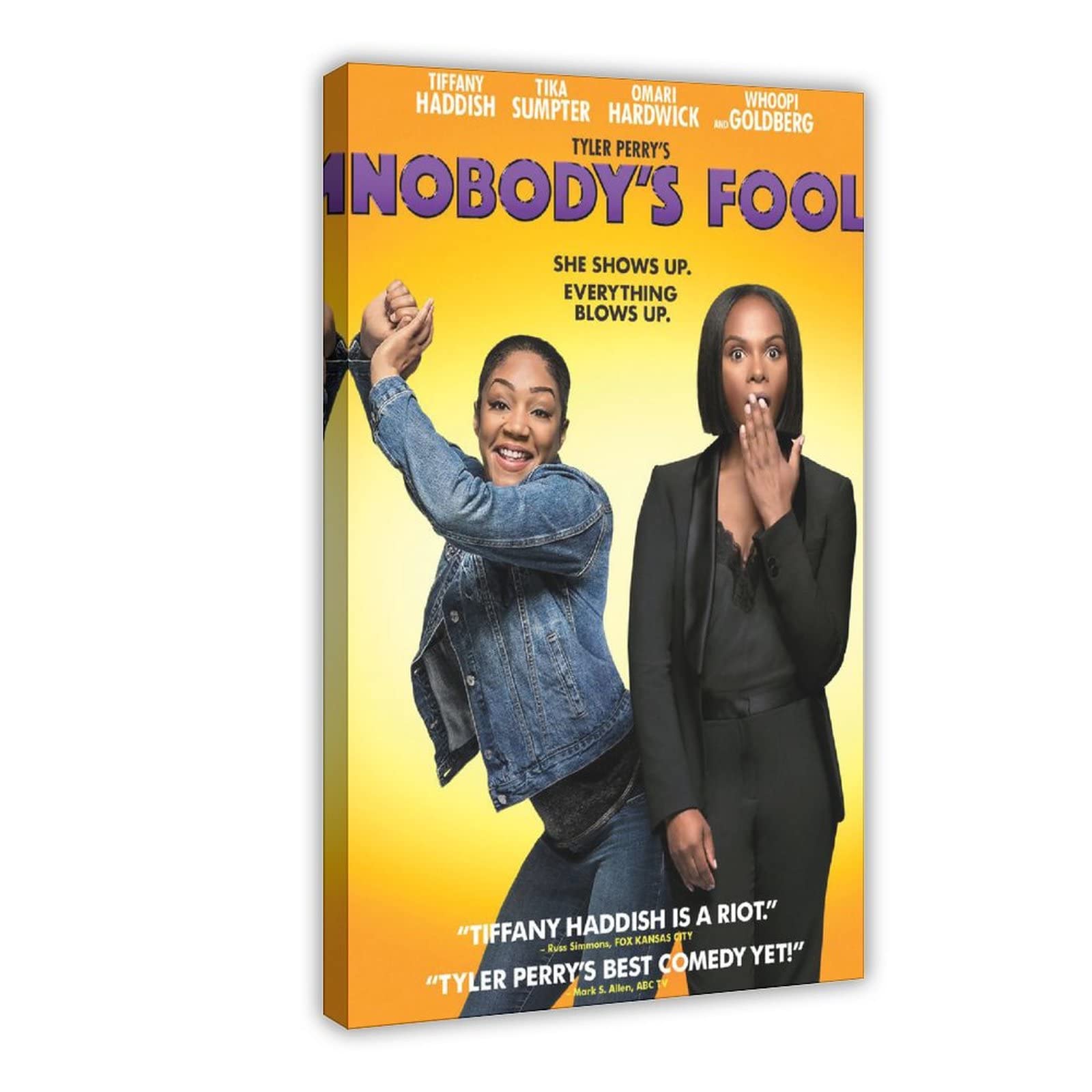 Nobody's Fool Movie Nostalgia Classic Poster - Vintage Wall Art Decor Canvas Print Painting for Living Room & Bedroom (24x36 Inch) - Perfect for Home Theater, Man Cave, and Movie Lover Gifts