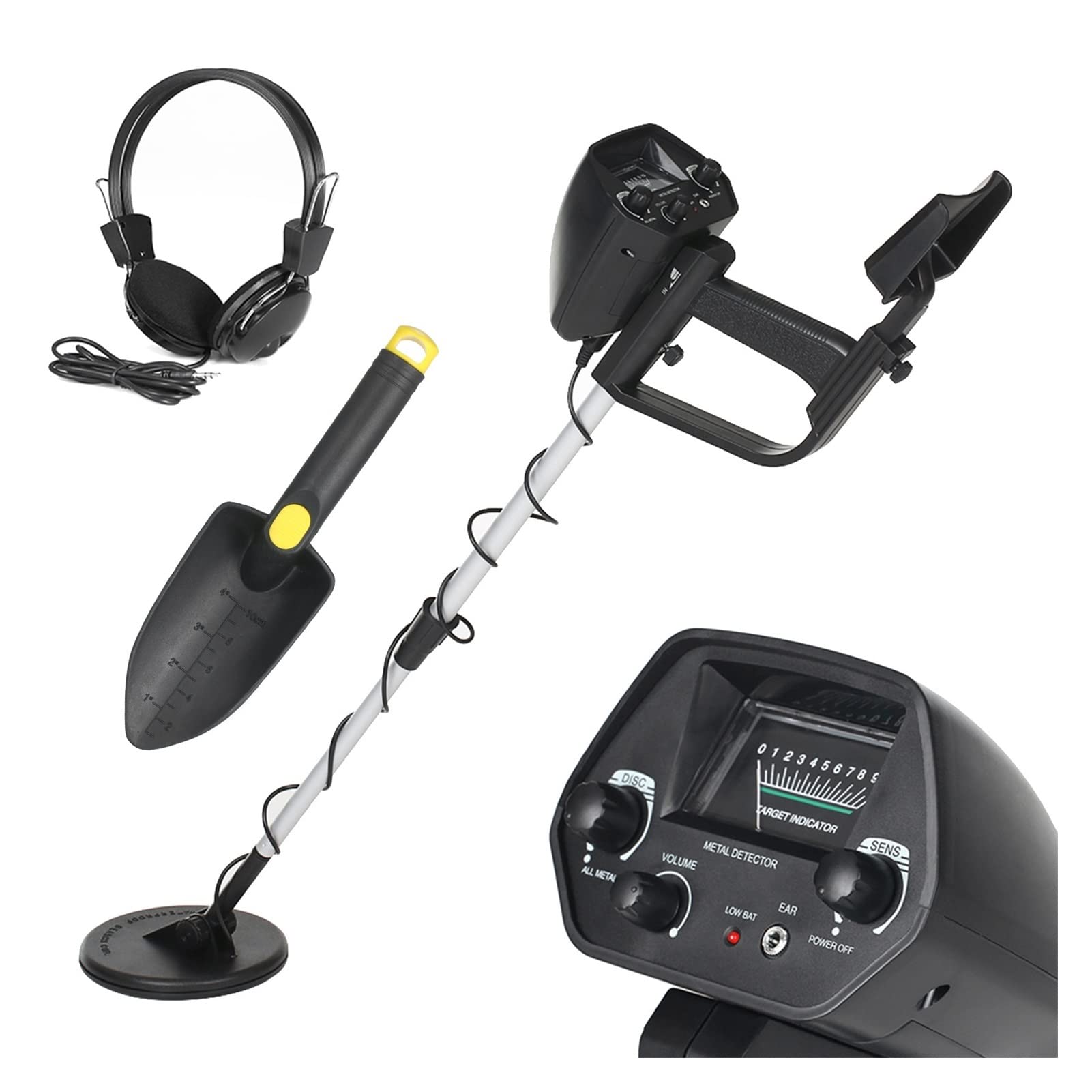 Kids Metal Detector - Professional Gold & Treasure Hunter Tracker with Circuit Detection (Grey, Size A) - Perfect for Outdoor Adventures, Beach Hunting & Backyard Exploration