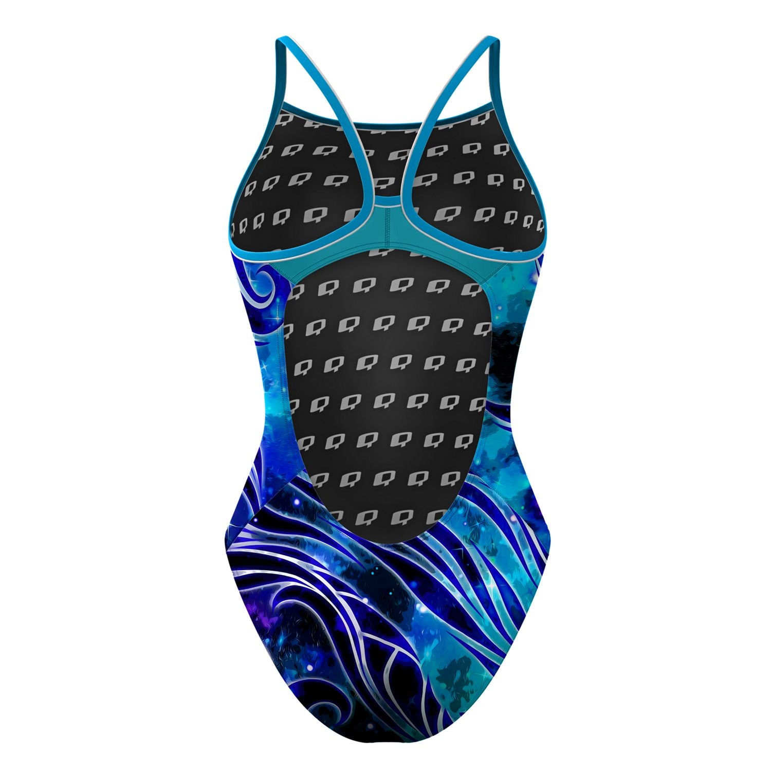 Mystic Waves Skinny Strap Swimsuit - Sexy One Piece Bathing Suit for Women, Perfect for Beach Vacation & Pool Party