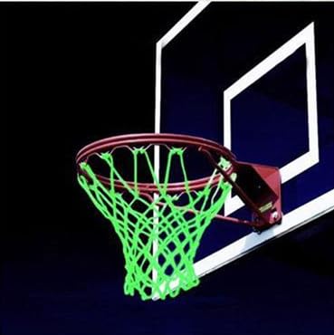 Glow in The Dark Basketball Net - Luminous Replacement Hoop Net for Outdoor & Indoor Use - All Weather Anti-Whip Basketball Goal Net - Perfect for Night Games, Backyard Play & Driveway Practice