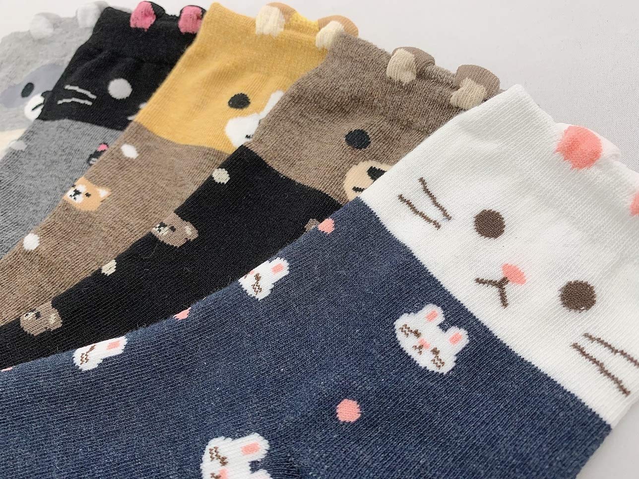 Cute Animal Print Crew Socks for Women and Teen Girls - Soft, Comfortable & Fun Socks - Perfect Gift for Birthday, Christmas & Everyday Wear