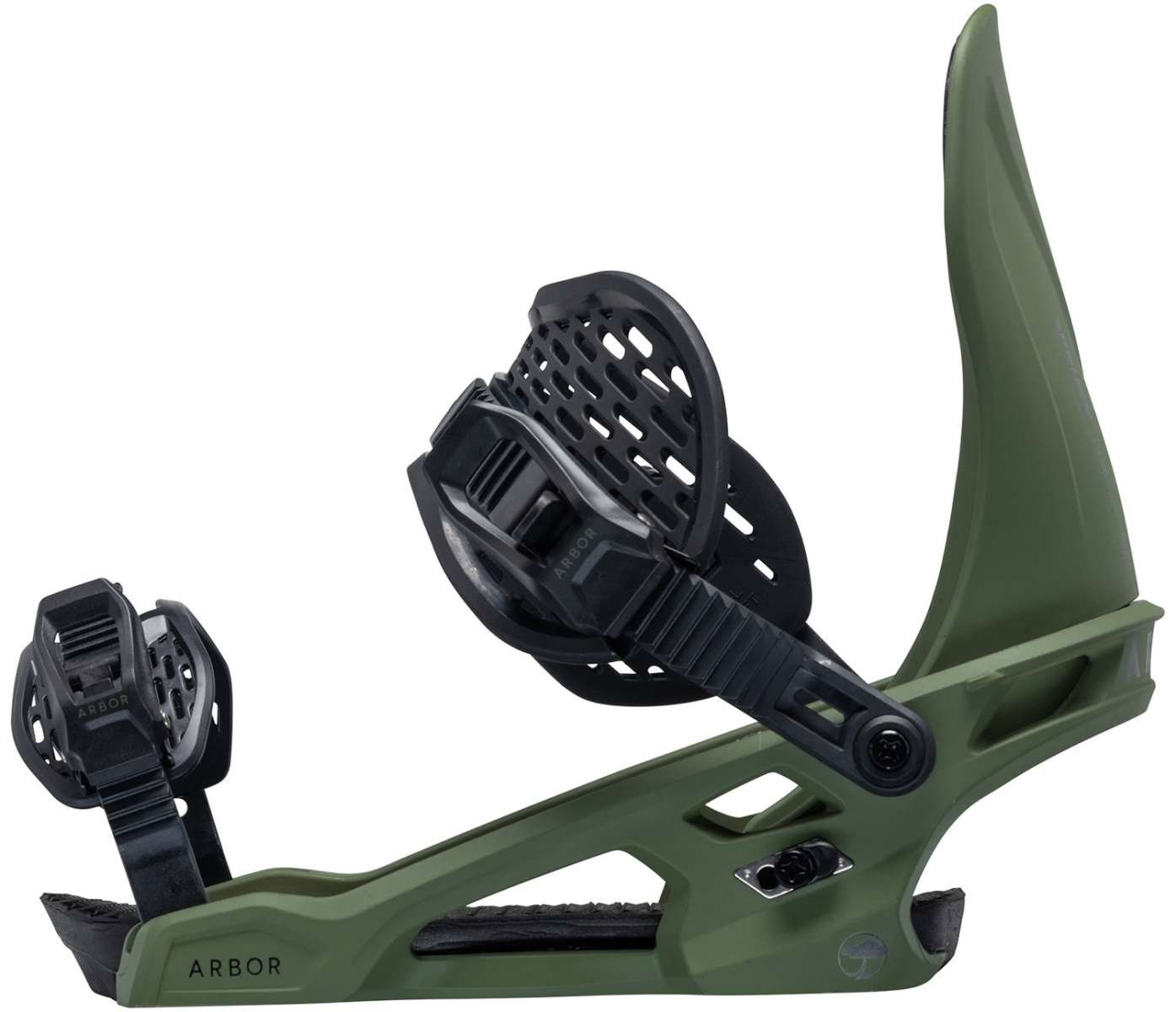 2024 Arbor Spruce Snowboard Bindings - Lightweight & Durable for All-Mountain Riding | Perfect for Freestyle & Powder Snowboarding