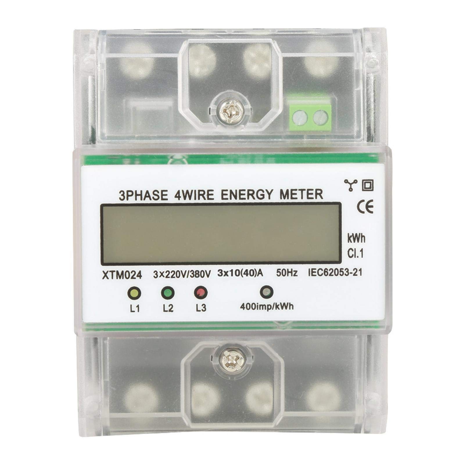 Low Power Consumption DIN-Rail 3 Phase Electric Meter (10-40A) for Sub-Metering Systems | Accurate Energy Monitoring for Homes, Offices & Industrial Use