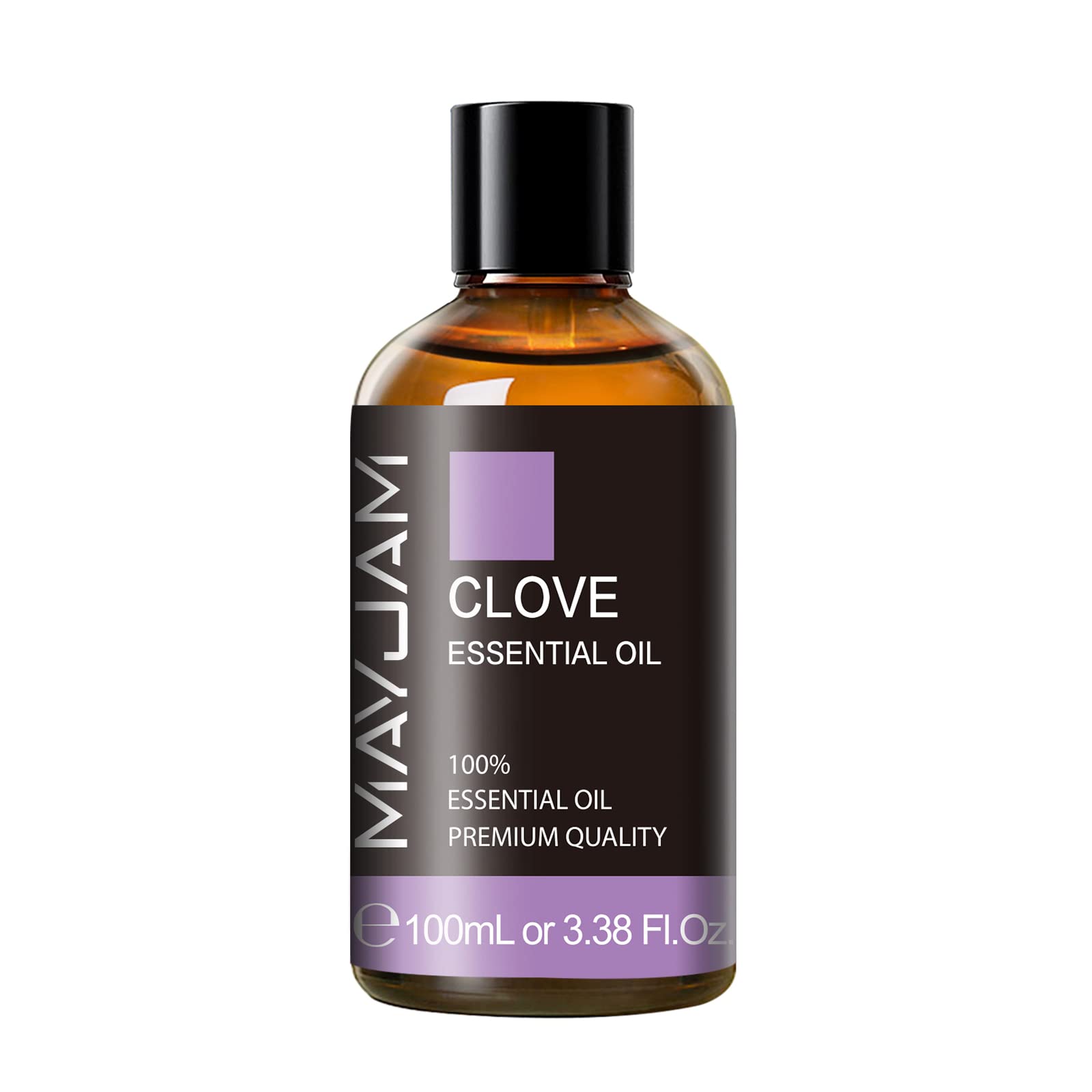 MAYJAM Pure Clove Essential Oil - 3.38 Fl Oz (100ml) Large Bottle for Aromatherapy, Diffusers, DIY Candle & Soap Making | Relaxing Massage Oil & Natural Home Fragrance