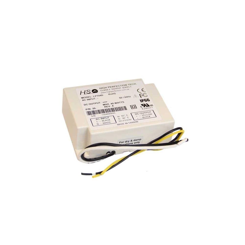 40W 1100mA Constant Current LED Driver Power Supply - LP1040-36-C1100 for LED Strip Lights, Signage & Landscape Lighting