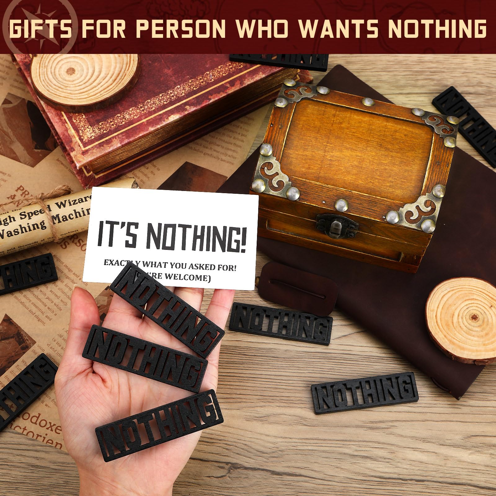 The Gift of Nothing - Hilarious Funny Gag Gift Box for People Who Have Everything | Unique Prank Birthday Gifts for Women & Men | Perfect for White Elephant Parties, Office Pranks & Novelty Gift Exchanges