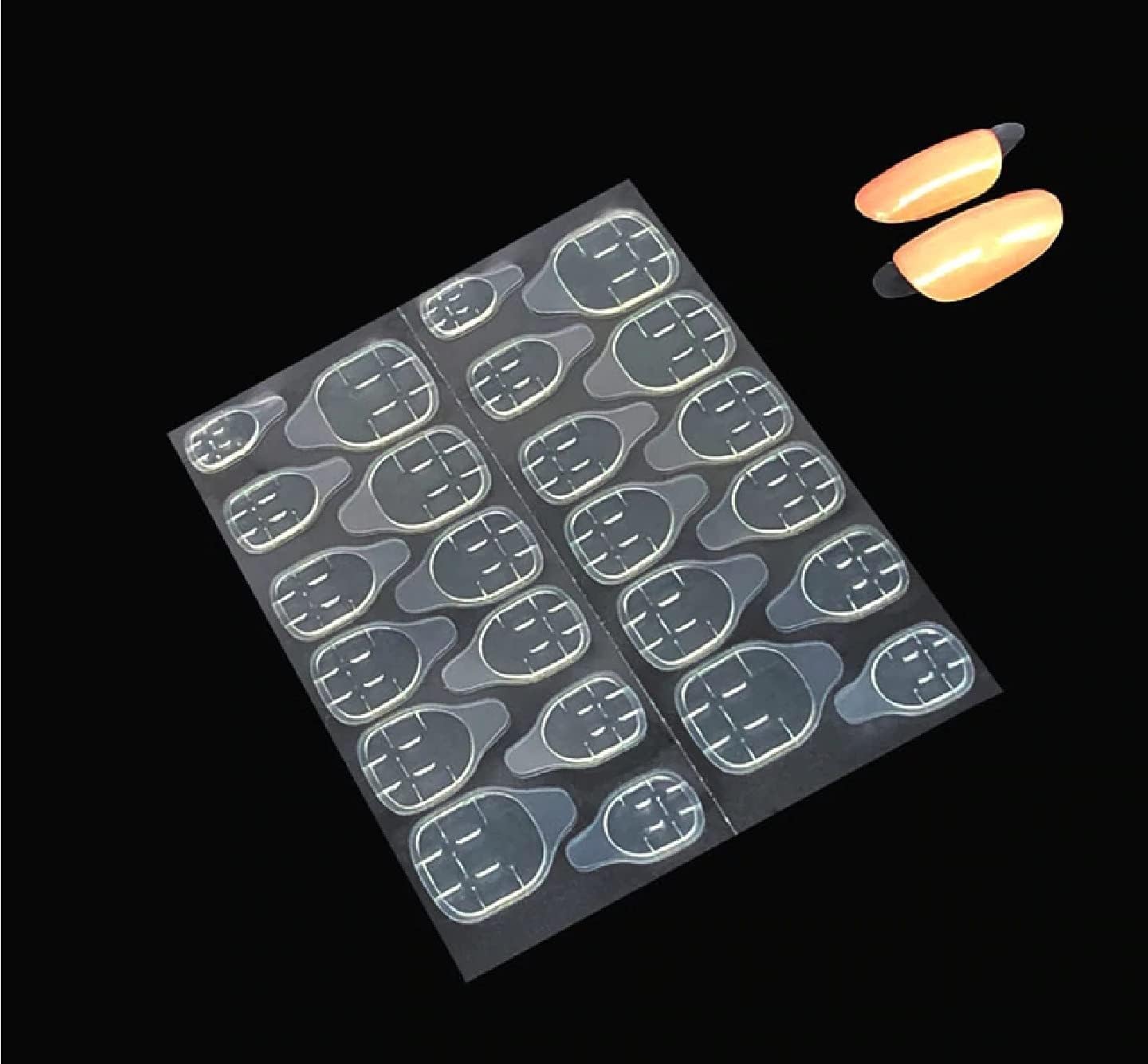 48pcs Double-Sided Fake Nail Glue Stickers - Thin, Breathable & Waterproof Nail Adhesive Tabs for Press On Nails | Perfect for Salon, Home Manicures & Nail Art | NAIO Nail Jelly Stickers