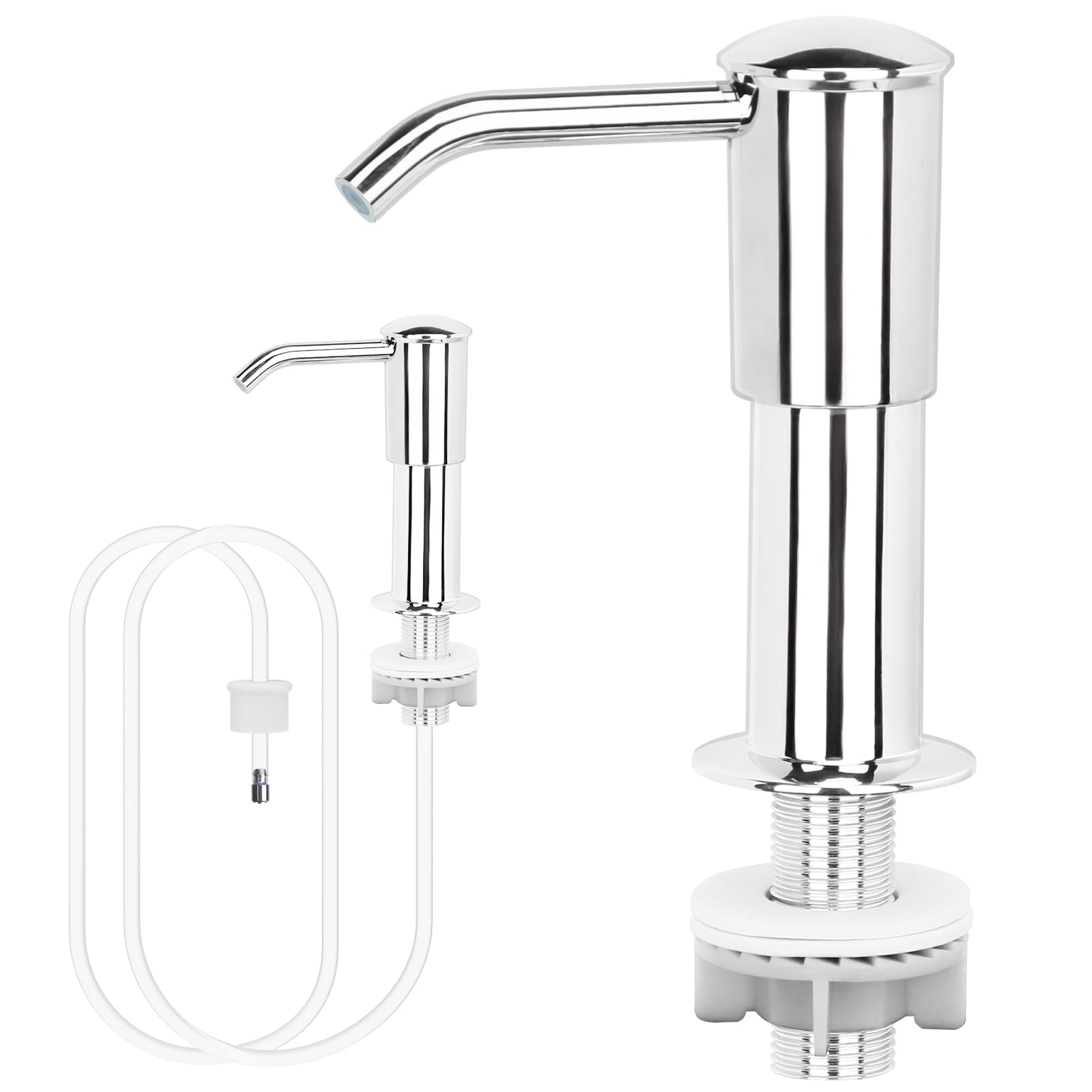 Upgraded Kitchen Sink Soap Dispenser Pump with 40IN Extension Tube - Heightened Design for Smooth Discharge | Built-in Soap Dispenser for Modern Kitchens | Perfect for Countertop & Under Sink Installation
