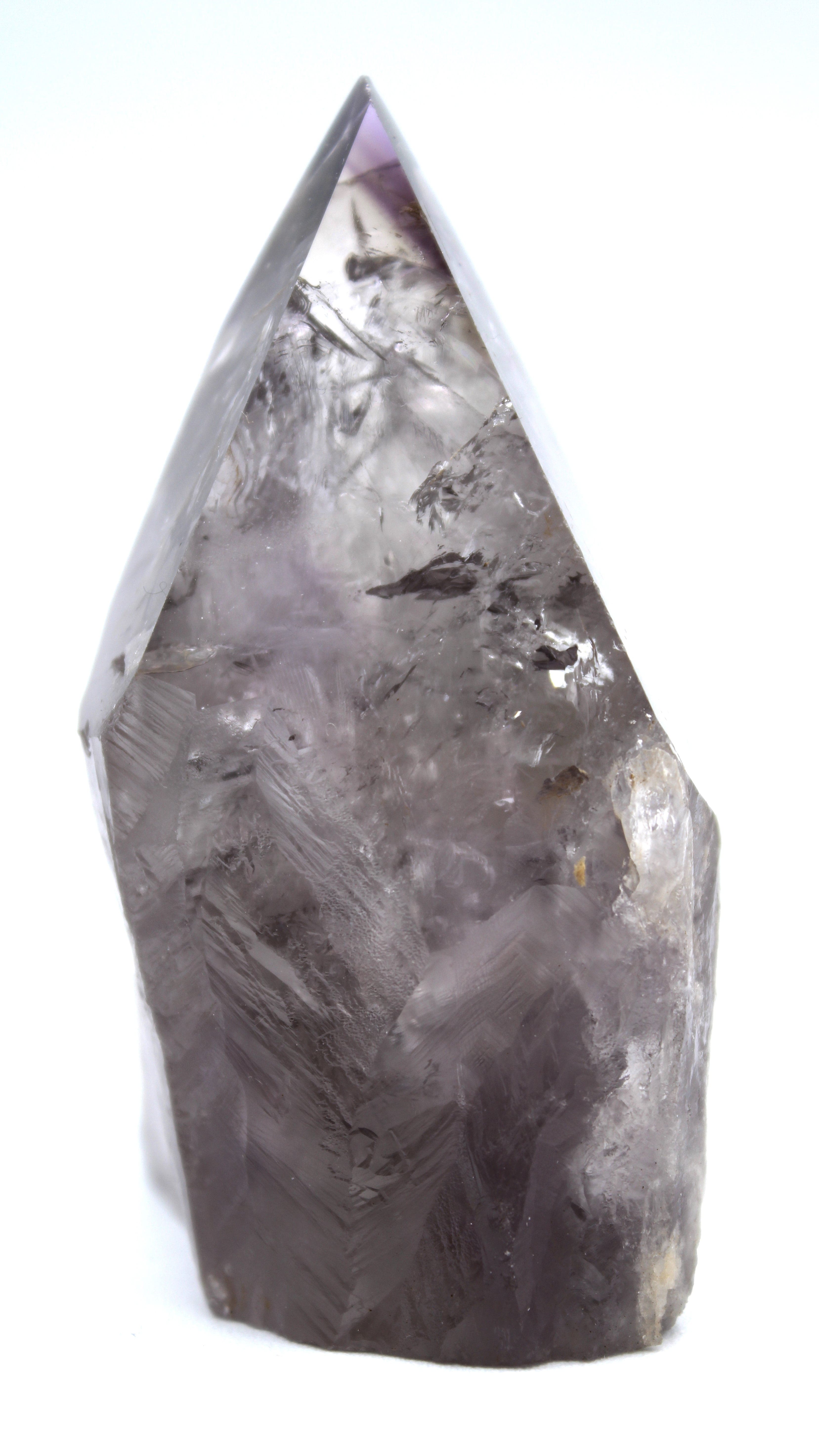 Natural Bahai Amethyst Point Crystal - Rare Closed Mine Specimen for Meditation, Healing & Spiritual Growth