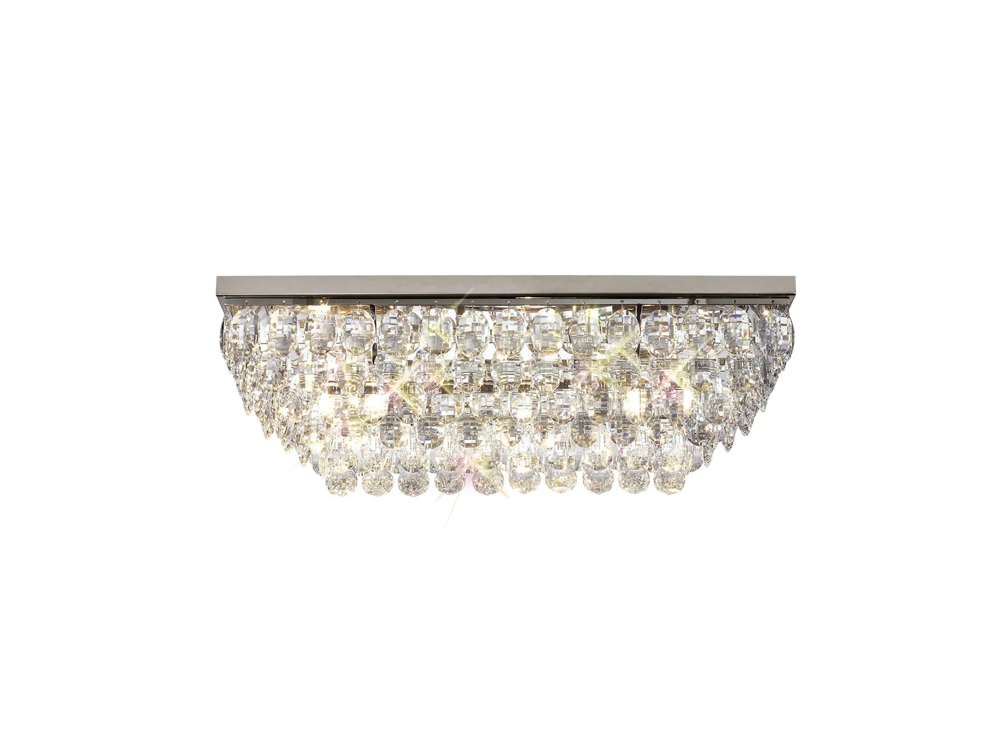 Consten Linear Flush Ceiling Light E14 Bulb - Modern LED Lighting Fixture for Bedroom, Kitchen & Hallway