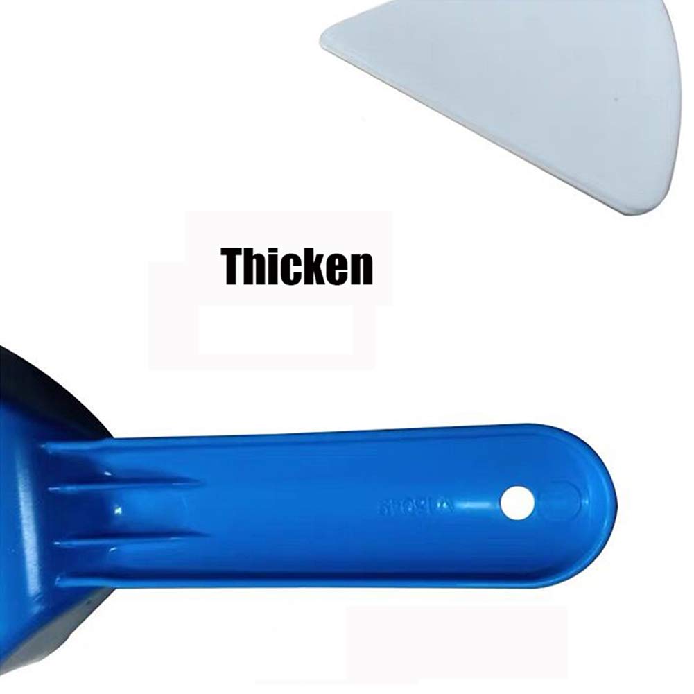 3-Pack Plastic Ice Scraper & Snow Remover - Heavy Duty Freezer Frost Shovel for Refrigerator, Car Windshield & Sidewalk Cleaning - Perfect for Winter Home & Auto Maintenance