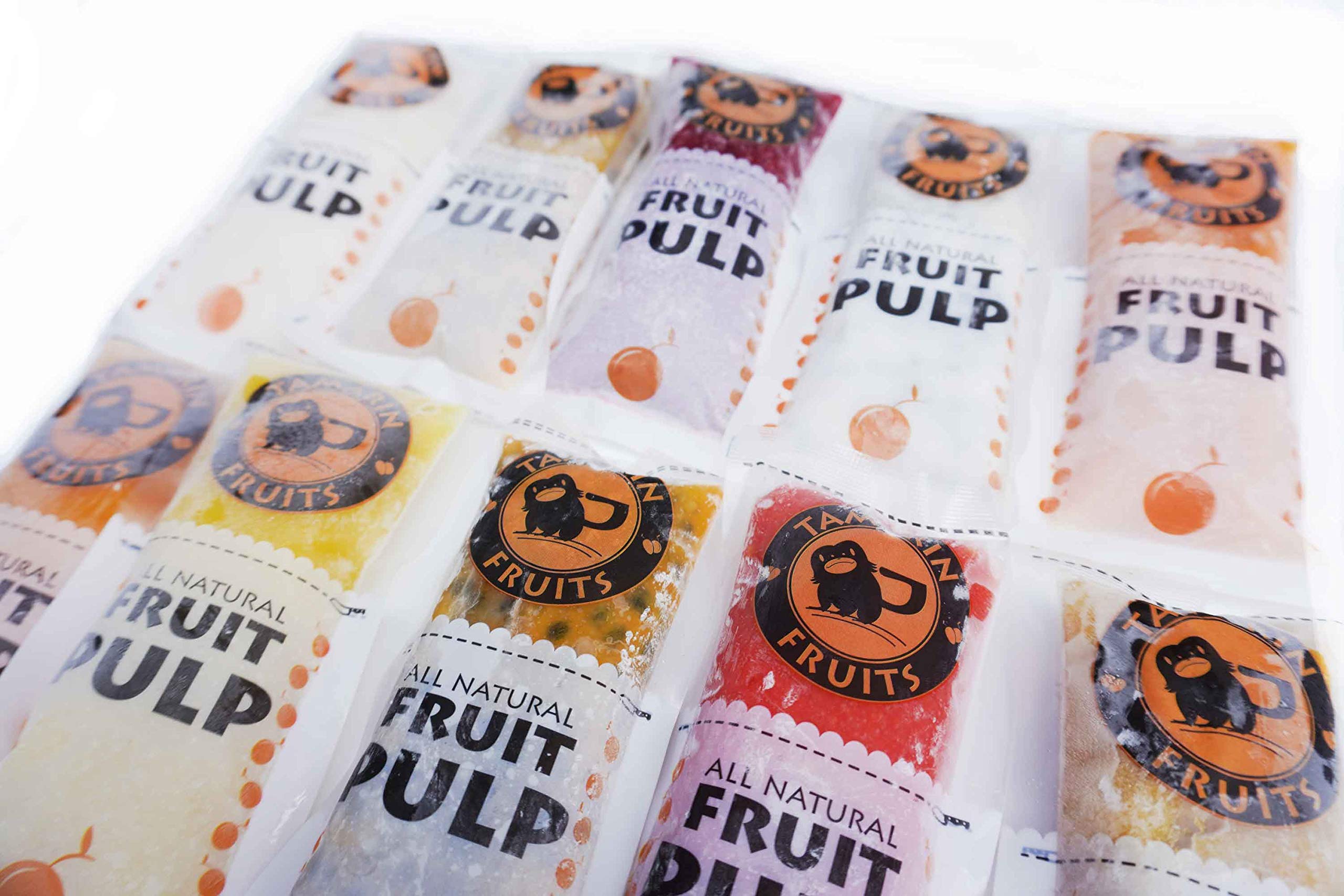 All Natural Frozen Tamarin Fruit Pulp - No Sugar Added, Gluten Free, No Preservatives - Perfect for Juicing, Cocktails, Smoothies, Desserts & Baking - Tropical Fruit Mix (12lbs) - Ideal for Healthy Snacks, Vegan Recipes & Summer Refreshments