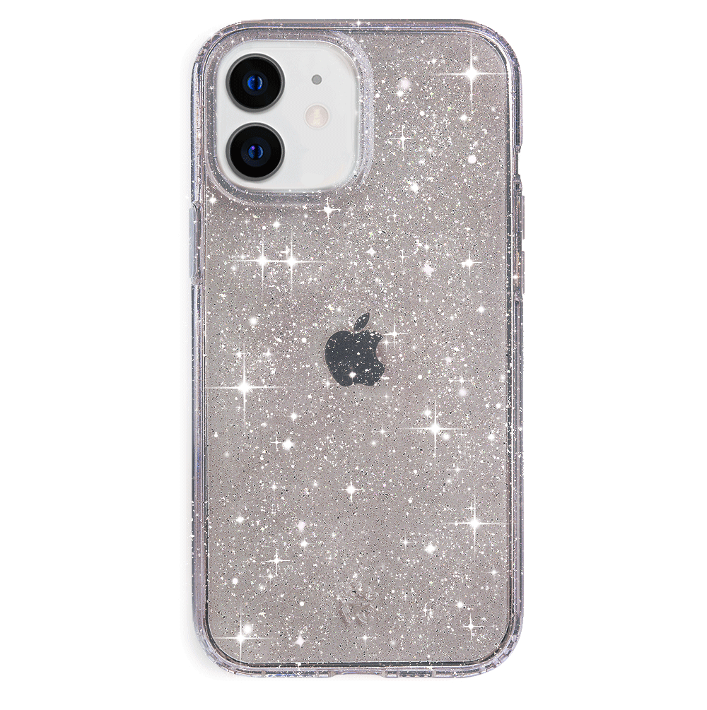 Sparkle Grey Stardust Glitter iPhone Case - Protective & Stylish Phone Cover for iPhone 13/14/15 Pro Max - Perfect for Parties, Events & Everyday Glam