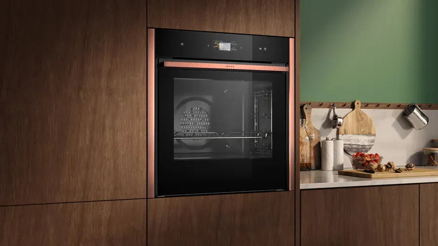 Neff Flex Design 60cm Pyrolytic Oven with Steam Function - Built-in Electric Oven N90 B69VS73Y0A for Modern Kitchens | Perfect for Baking, Roasting & Self-Cleaning