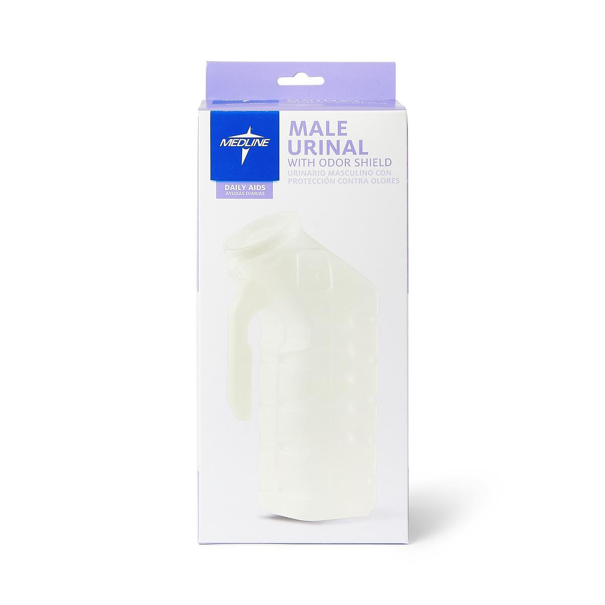 Portable Male Urinal for Men - Travel & Bedside Convenience - Disposable & Reusable Options - Ideal for Hospitals, Travel & Home Care