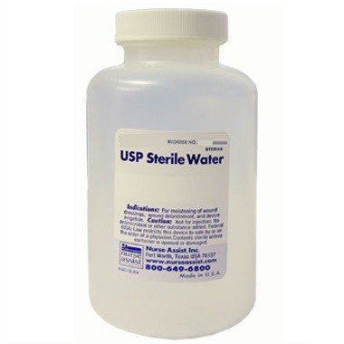 USP Sterile Water for Injection - 100mL Medical Grade Bottle | Ideal for Wound Care, IV Therapy & Laboratory Use
