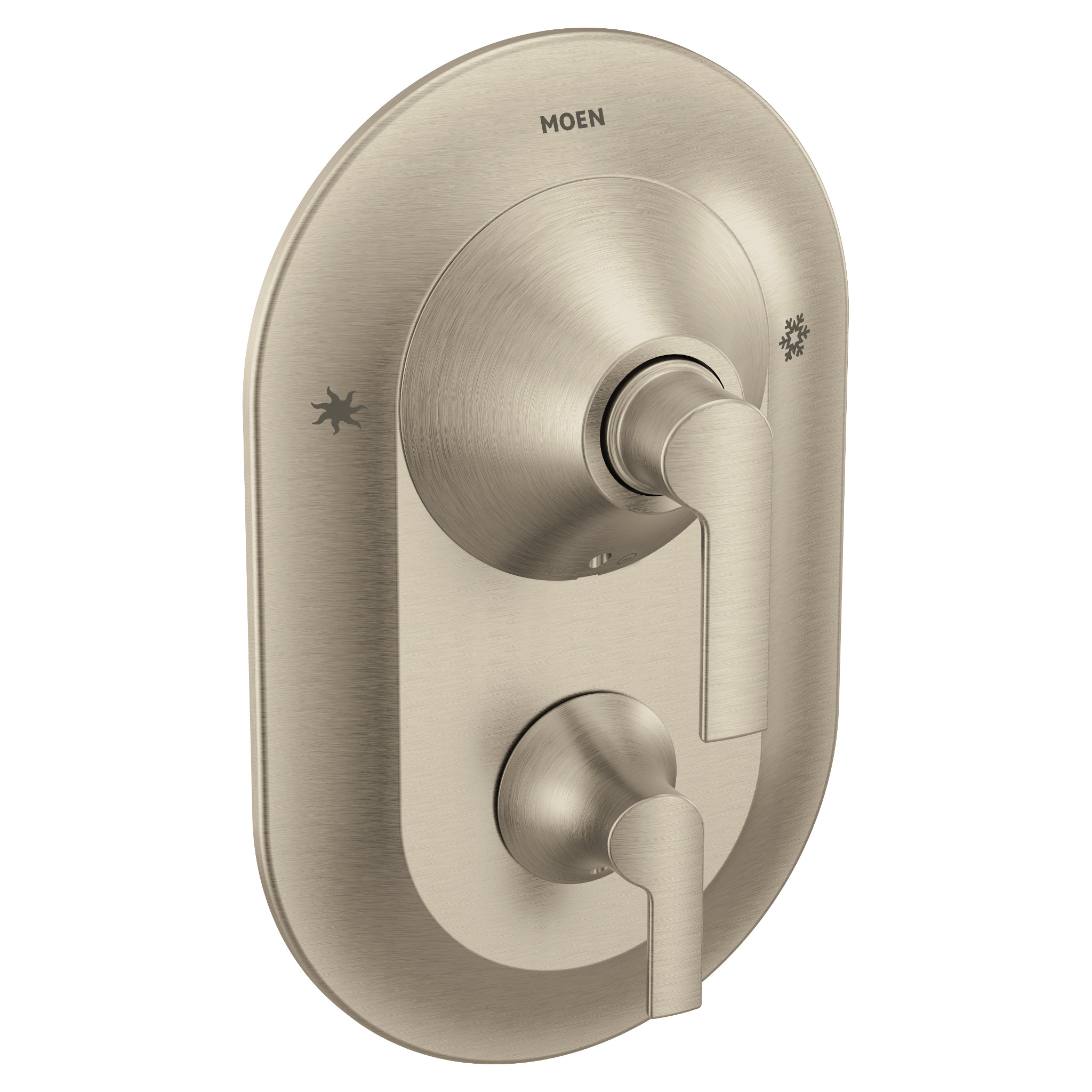 Doux Chrome PosiTemp Shower Trim with Diverter Valve - Perfect for Bathroom Renovation and Modern Home Upgrades