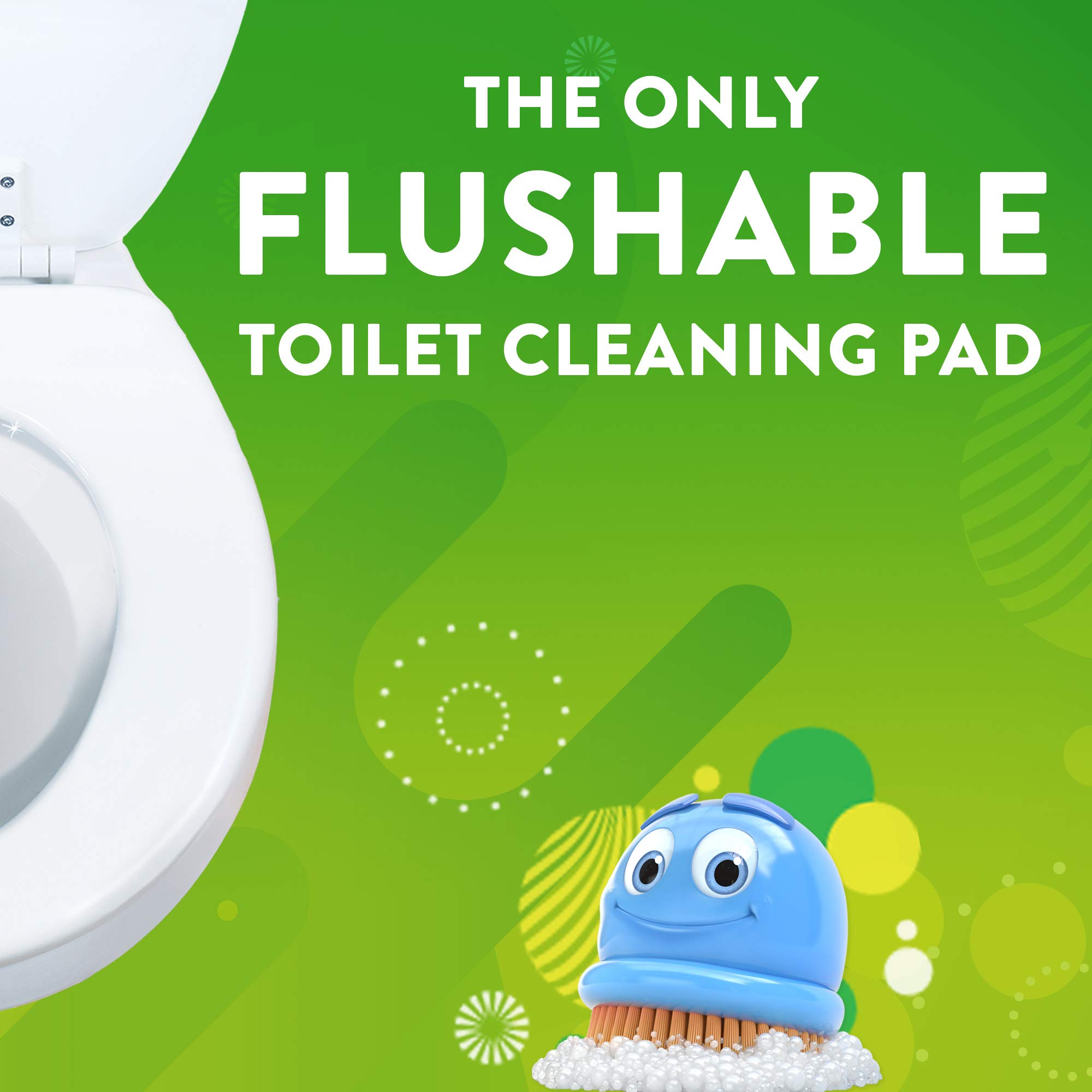 Scrubbing Bubbles Toilet Bowl Wand Cleaner Refills - Heavy Duty Fresh Brush Refill Pads for Limescale & Odor Removal, Citrus Scent, 8 Count (Pack of 1) | Ideal for Deep Cleaning Bathrooms, Eliminating Tough Stains & Freshening Toilets