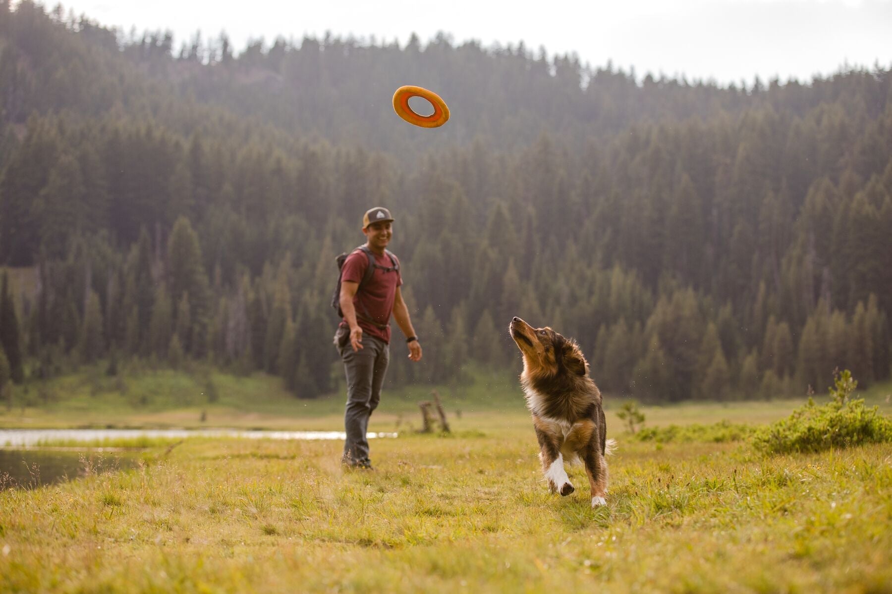 Ruffwear Hydro Plane™ Floating Dog Disc Toy - Tangelo Orange, Waterproof & Durable for Pool, Beach & Outdoor Play - Perfect for Fetch Games with Dogs