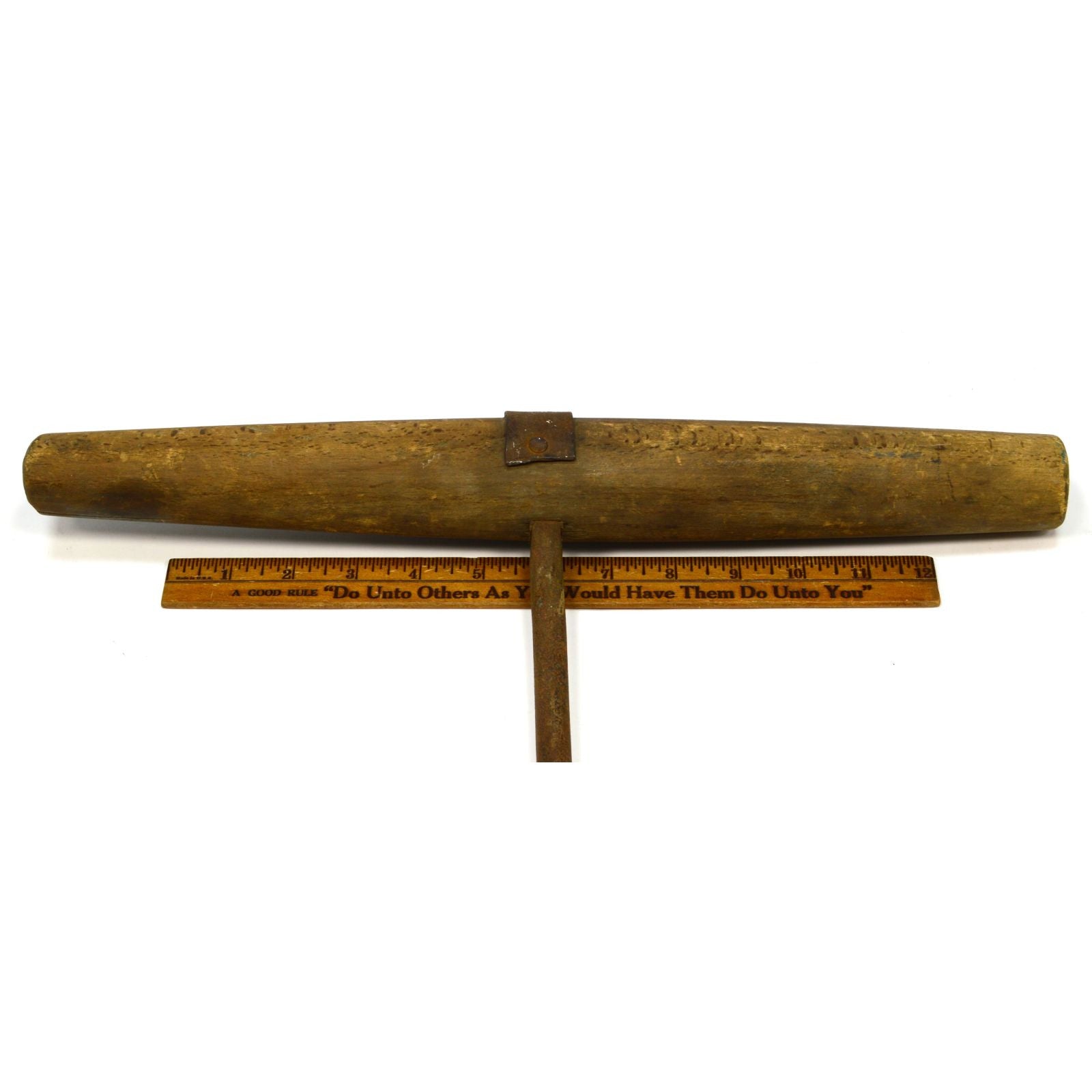Antique T-Handle Beam Auger - 32 Inch Log Boring Tool with 1.5 Inch Bore - Hand Drill for Woodworking, Carpentry & DIY Projects - Perfect for Log Cabin Building, Fence Post Holes & Timber Construction