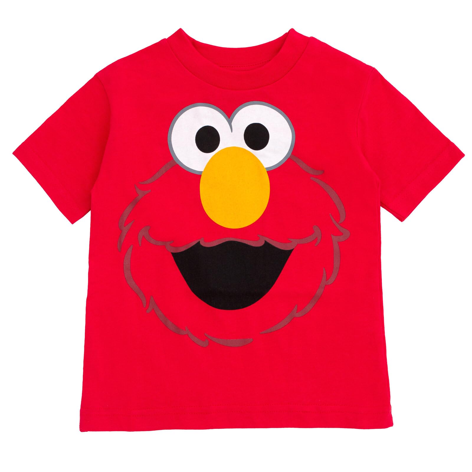 Sesame Street 4 Pack Toddler T-Shirts for Boys & Girls - Elmo, Oscar, Big Bird, Cookie Monster - Soft Cotton Playwear for Daycare, Preschool & Family Outings