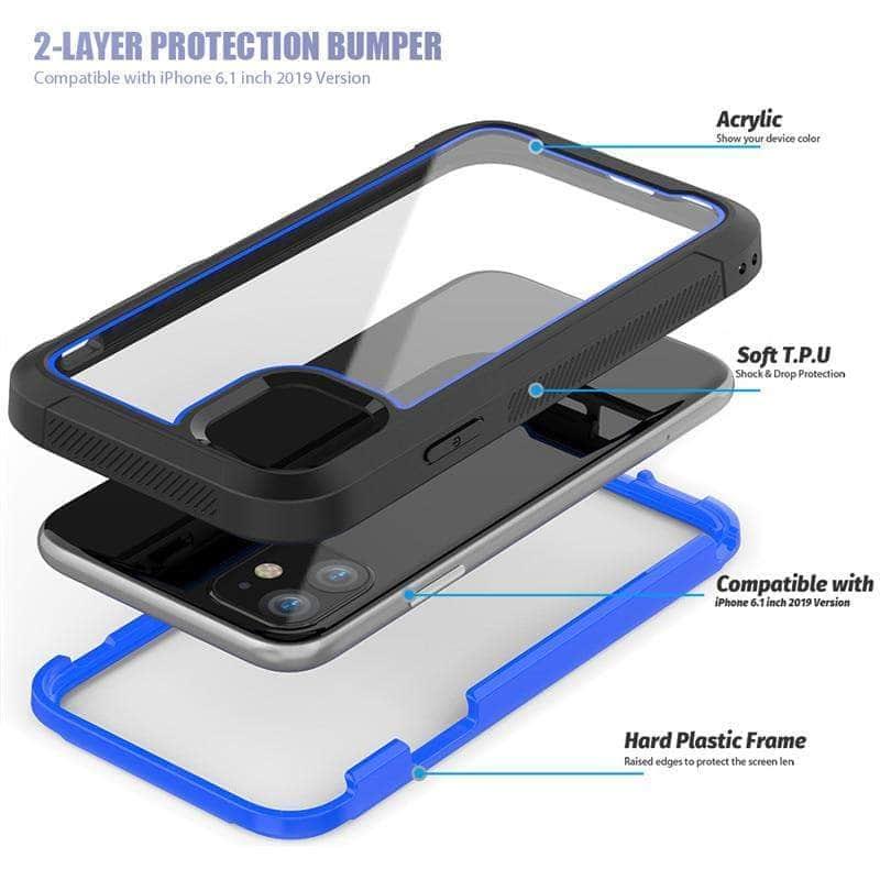 Shockproof Armor iPhone 13 Pro Hybrid Case - Durable Protective Cover with Military-Grade Drop Protection | Perfect for Outdoor Adventures, Work & Everyday Use