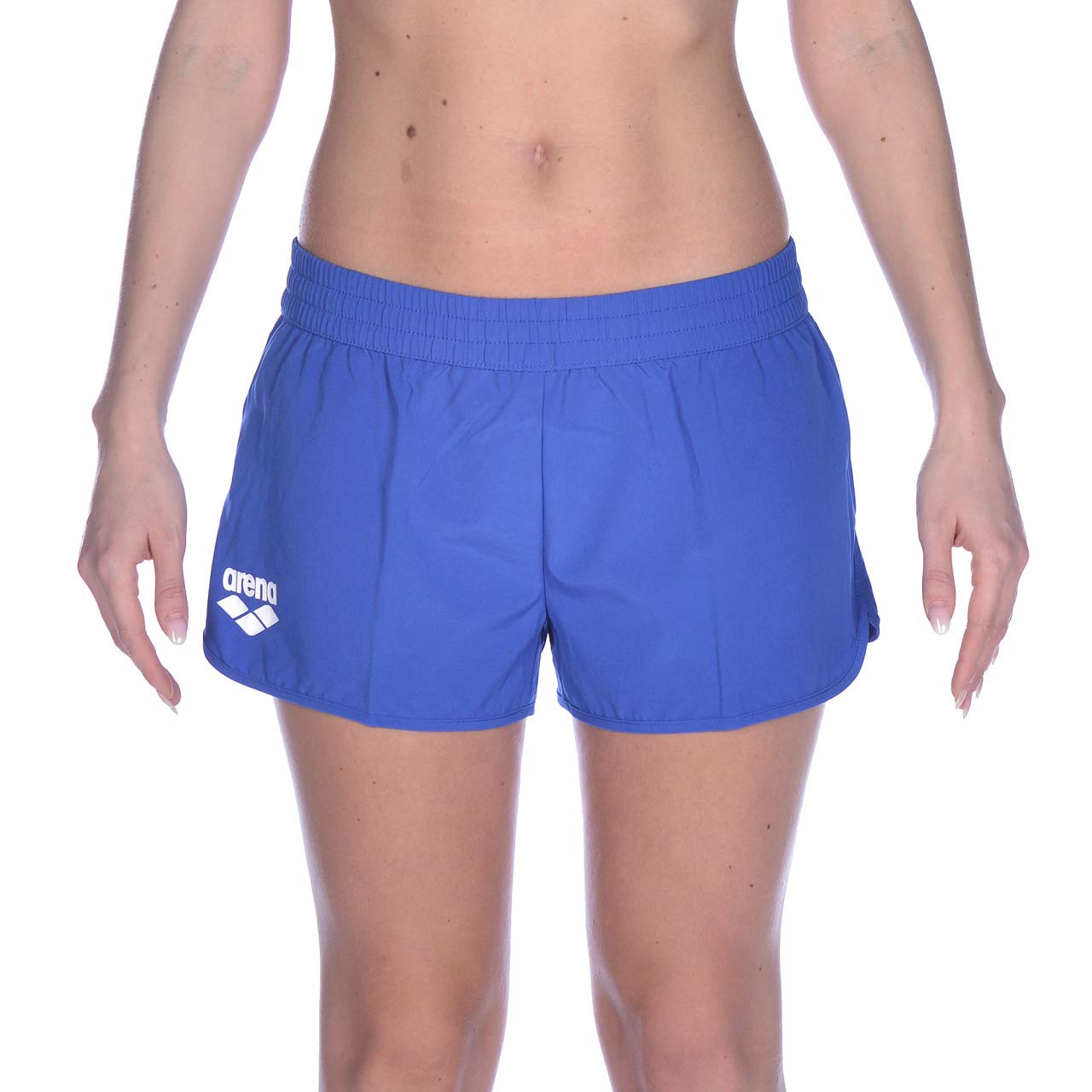 ARENA Women's Team Line Gym Shorts - High Waisted Athletic Running Shorts for Women - Quick Dry Breathable Workout Shorts for Gym, Yoga & Training