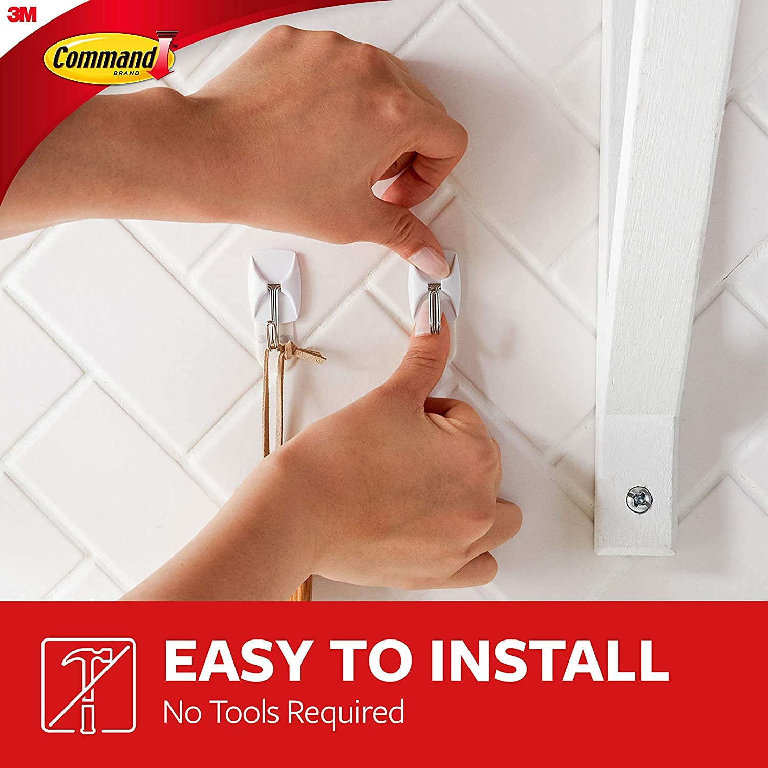 Command Wall Hooks Bundle - 16 Small Wire Toggle Hooks & 7 Large Utility Hooks with Adhesive Strips - Damage-Free Hanging Solution for Home, Office & Dorm Organization
