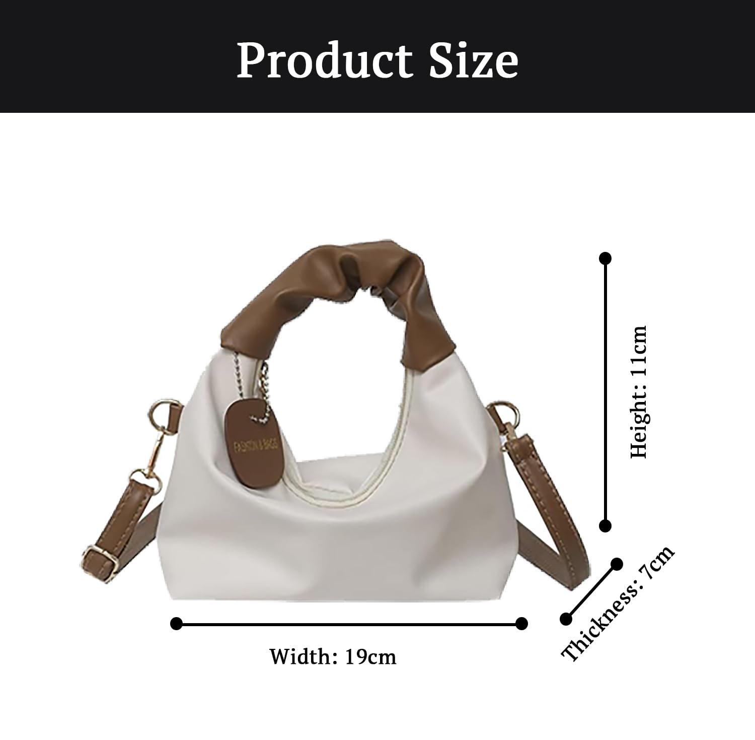 SYGA Women's Foldable Pleated Crossbody Bag - Trendy Fashion Shoulder Purse for Phone, Wallet & Essentials | Perfect for Travel, Shopping & Daily Use