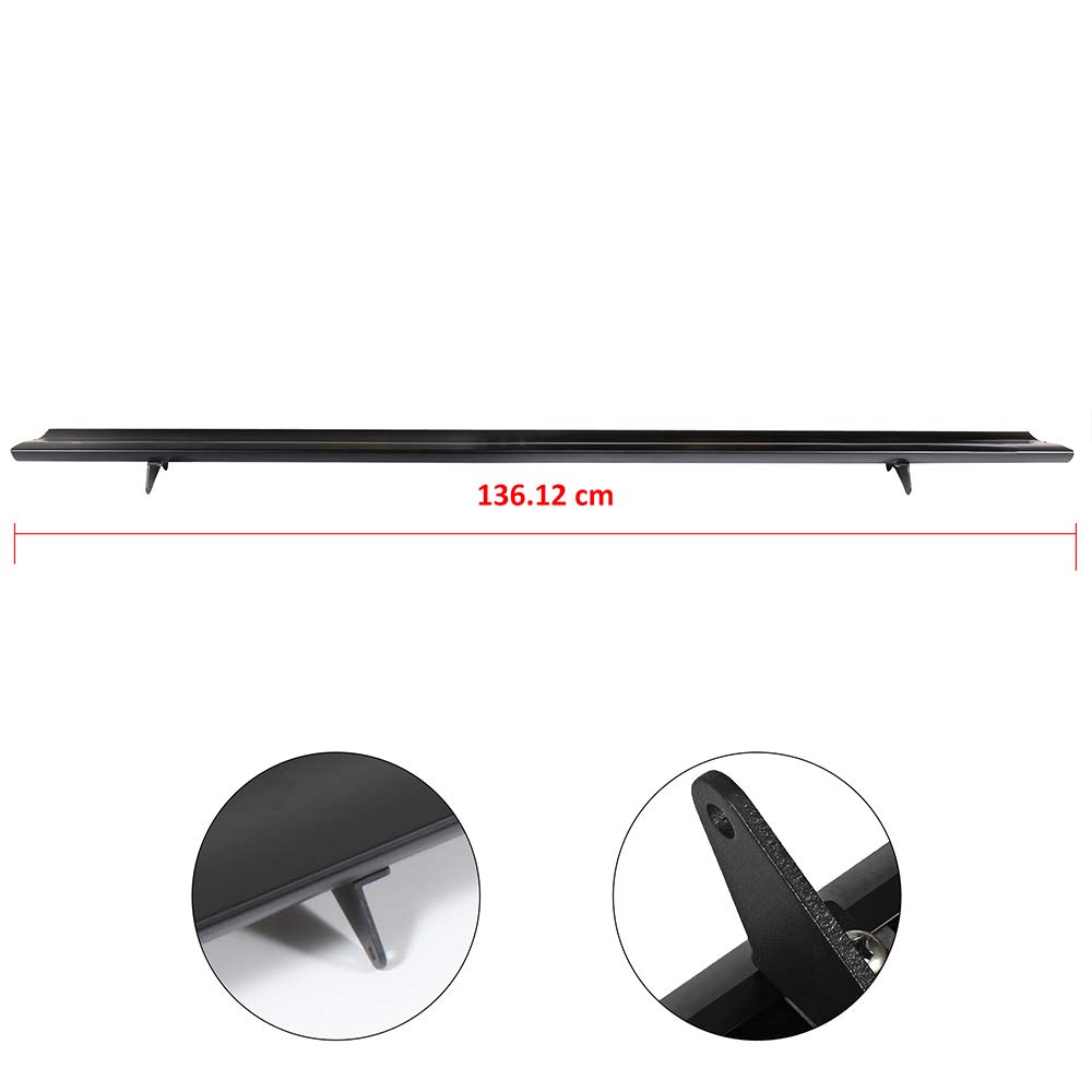 Universal Aluminum Rear Trunk Lip Spoiler - Matte Black Car Boot Wing for Most Vehicles | Enhance Style & Aerodynamics for Sedans, Coupes & Hatchbacks