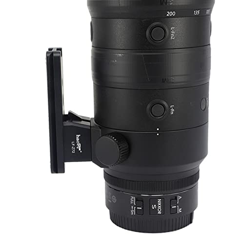 Haoge LF-Z72 Arca Swiss Tripod Mount Ring for Nikon Nikkor Z 70-200mm f/2.8 VR S Lens - Compatible with Z 70-200mm F2.8, Z 100-400mm F4.5-5.6 VR S, Z 400mm f/4.5 VR S, Z 600mm f/6.3 VR S - Perfect for Photography, Videography & Travel Shooting