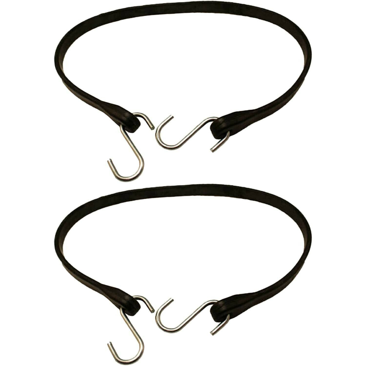 Peerless CC8441 41-Inch Heavy Duty EPDM Rubber Bungee Tarp Straps with Metal Hooks (2-Pack) - Secure Cargo, Boat Covers, Truck Tarps & Outdoor Equipment