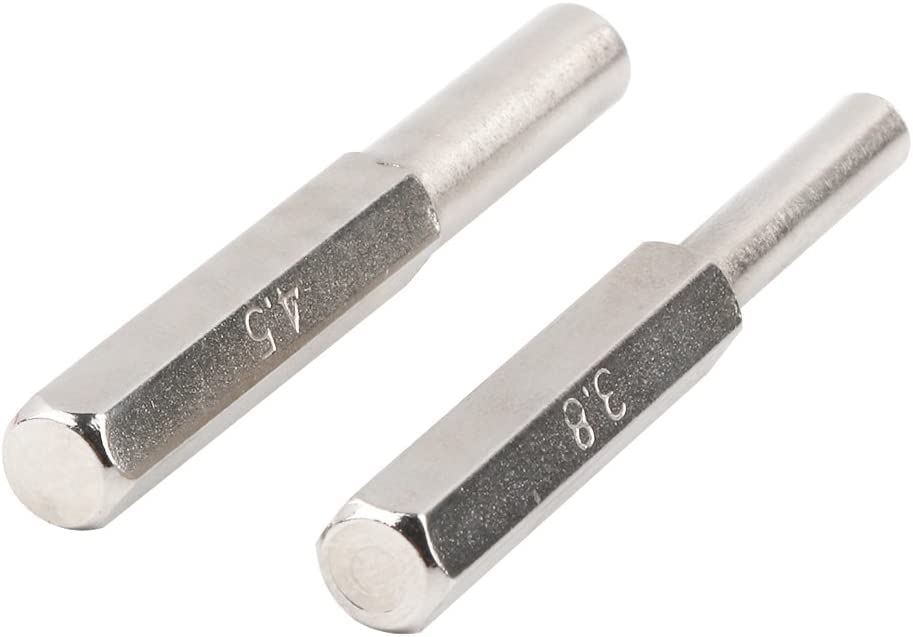 Hex Screwdriver Bits 3.8mm & 4.5mm - Compatible with Nintendo NES, SNES, N64, Gameboy, Sega Megadrive & Master System Consoles - Perfect for Console Repair & Maintenance